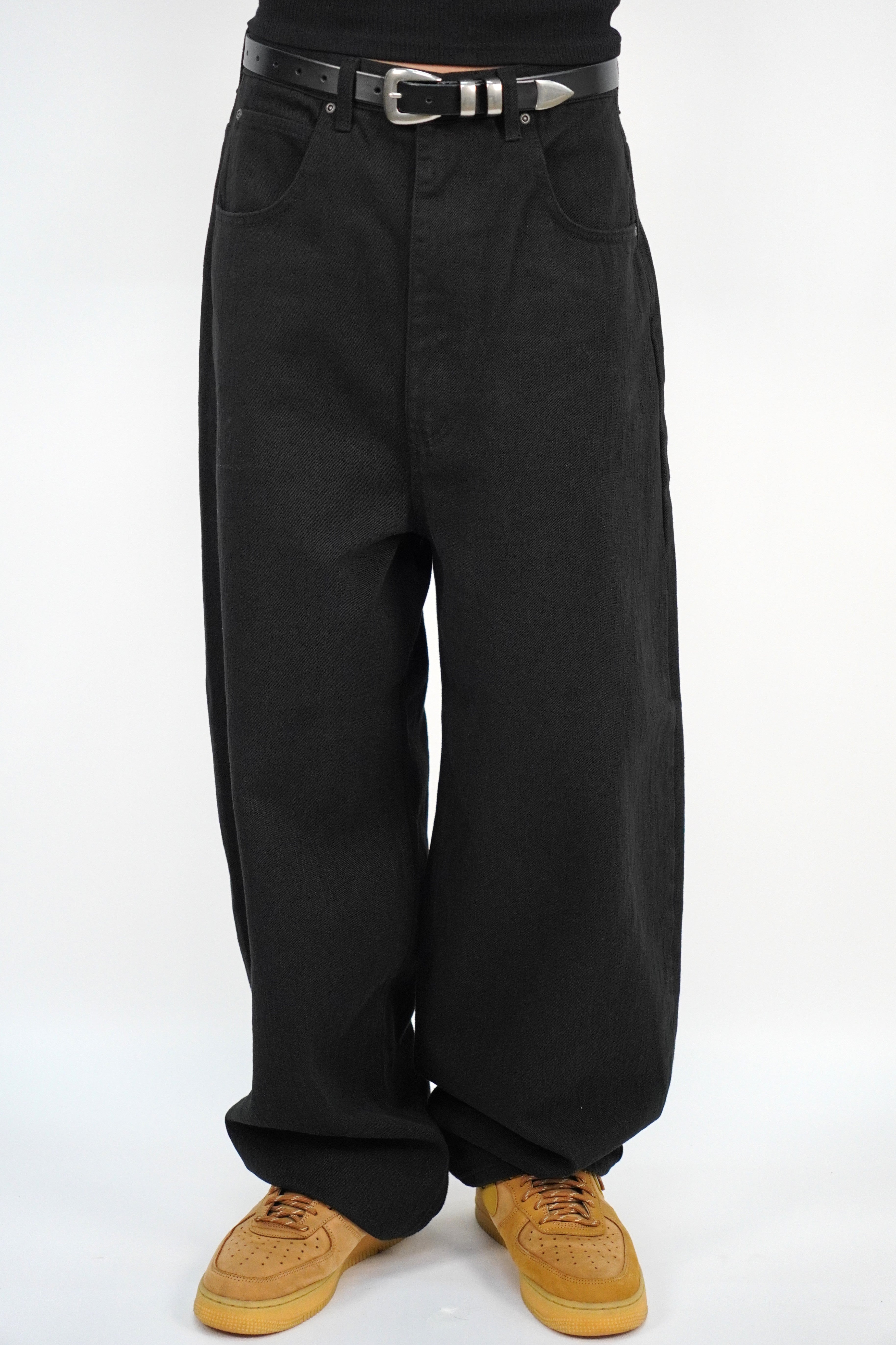 竹節棉寬鬆氣球長褲