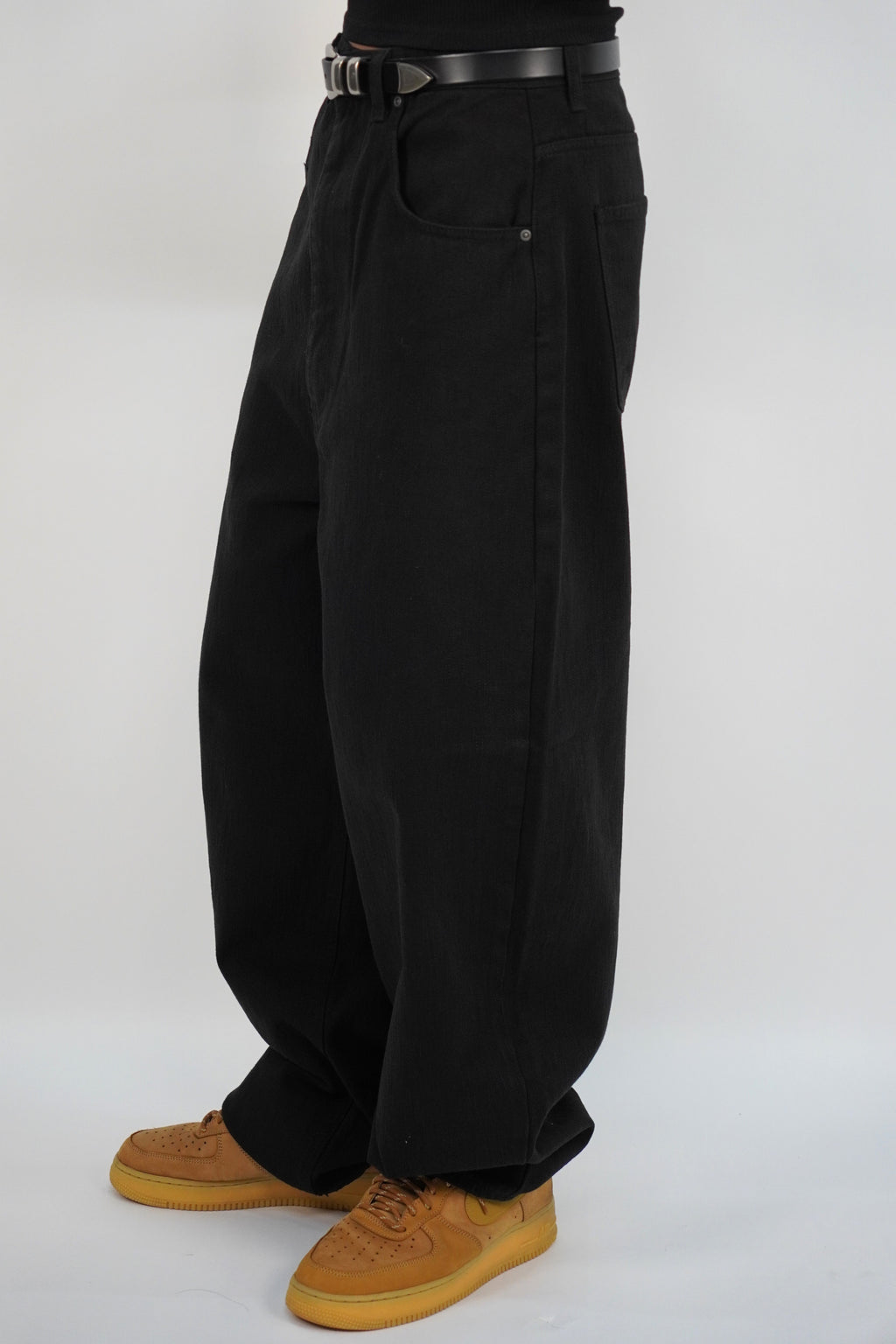 竹節棉寬鬆氣球長褲