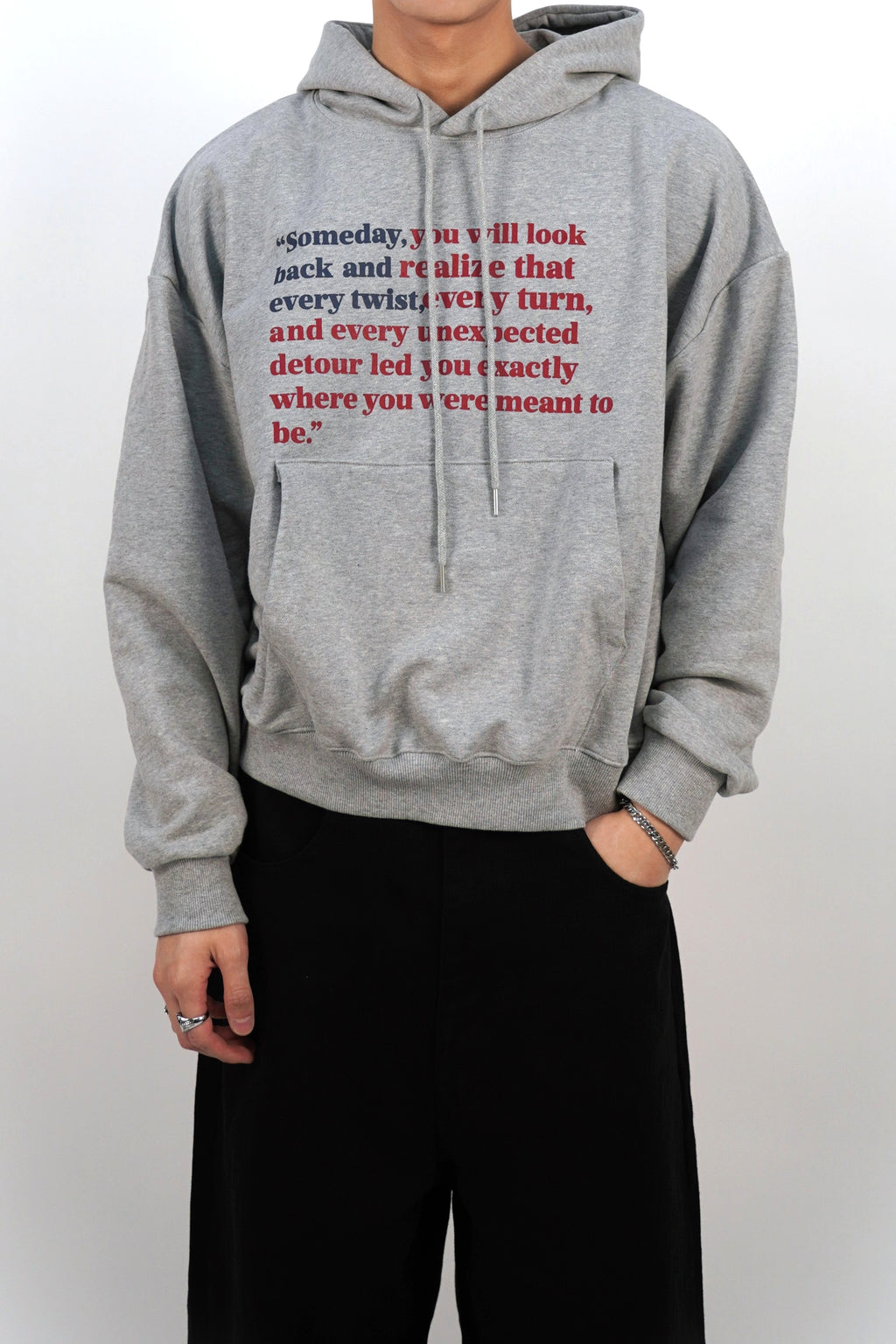 短版拼色連帽衫(四色)