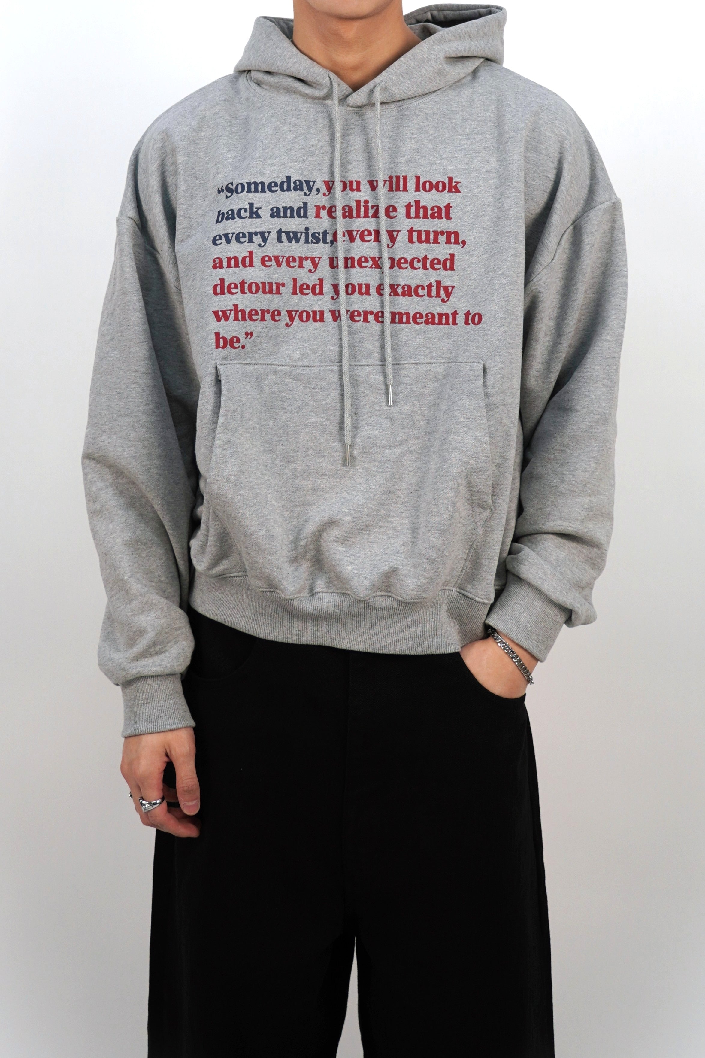 短版拼色連帽衫(四色)