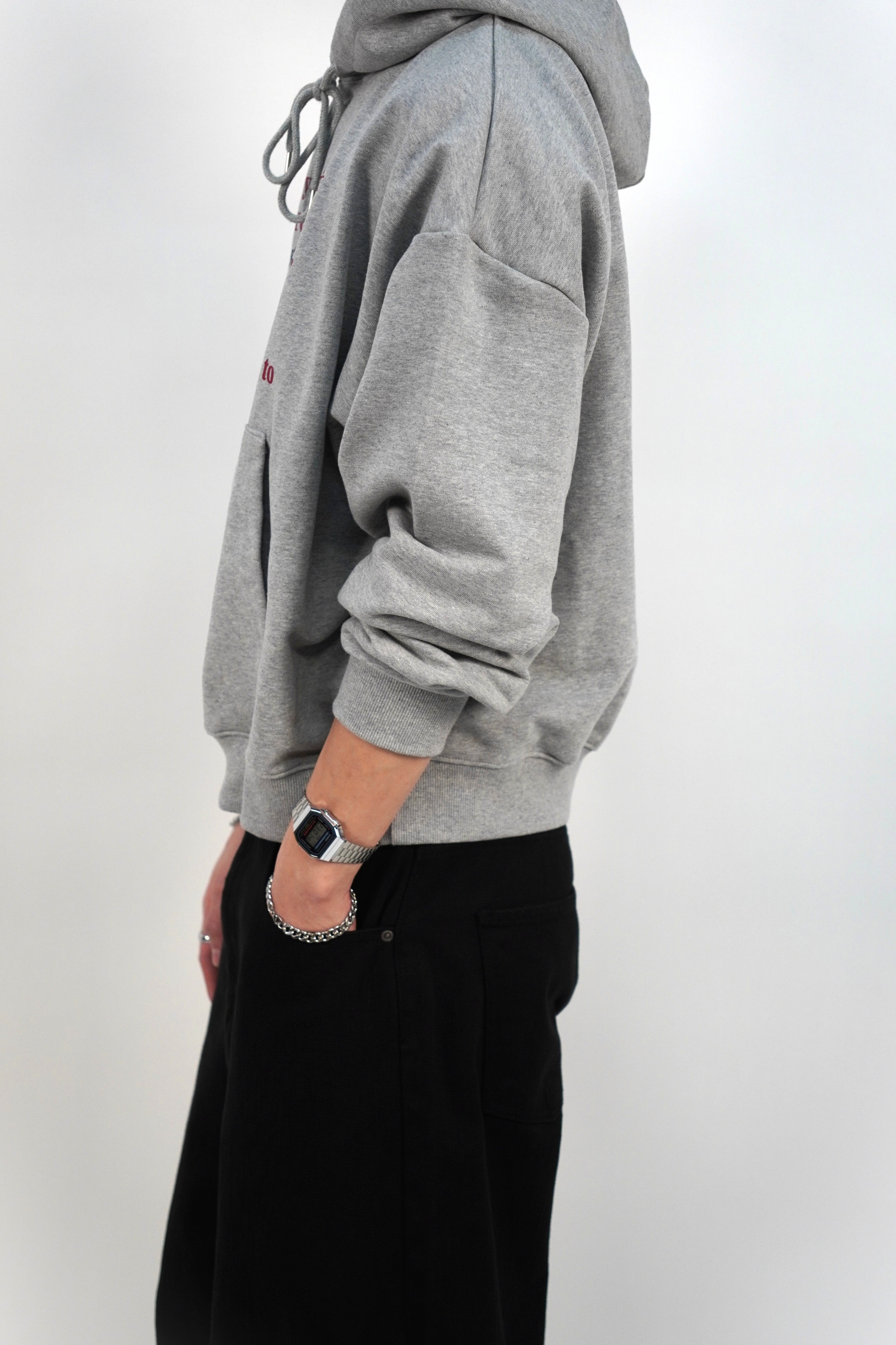 短版拼色連帽衫(四色)