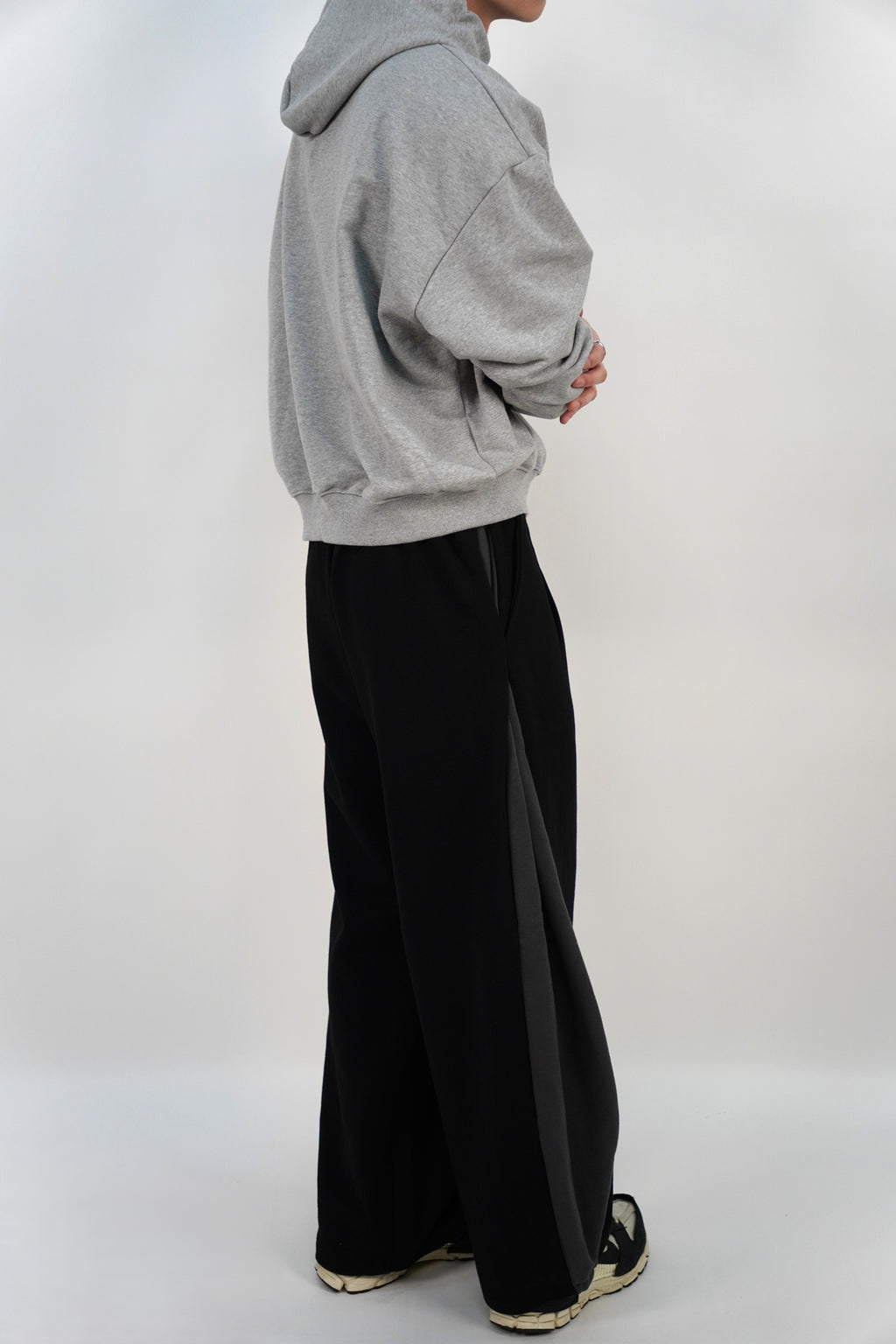 短版拼色連帽衫(四色)