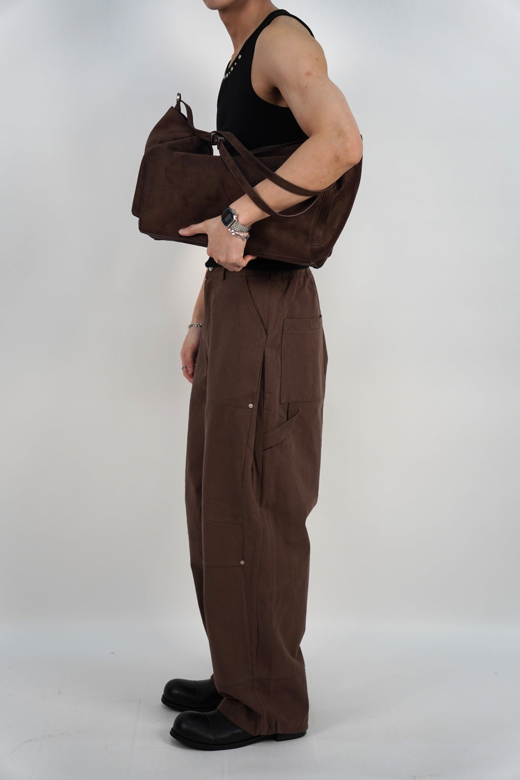 麂皮單肩袋(兩色)