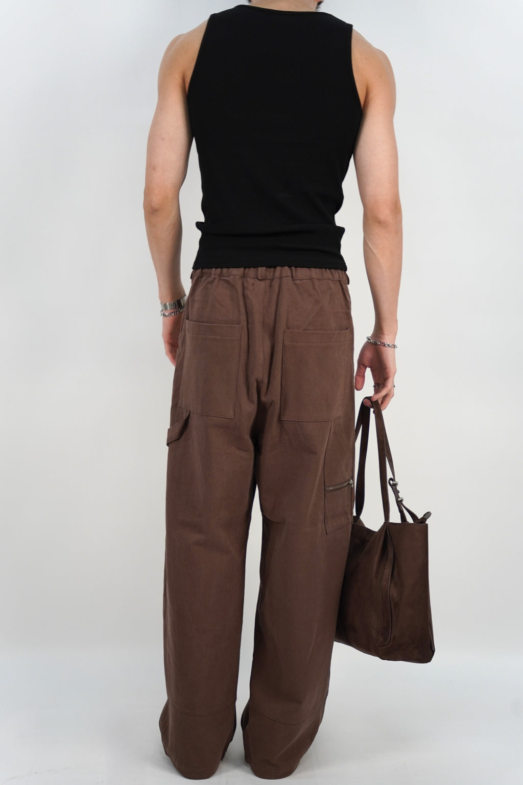 鉚釘羅紋背心(三色)