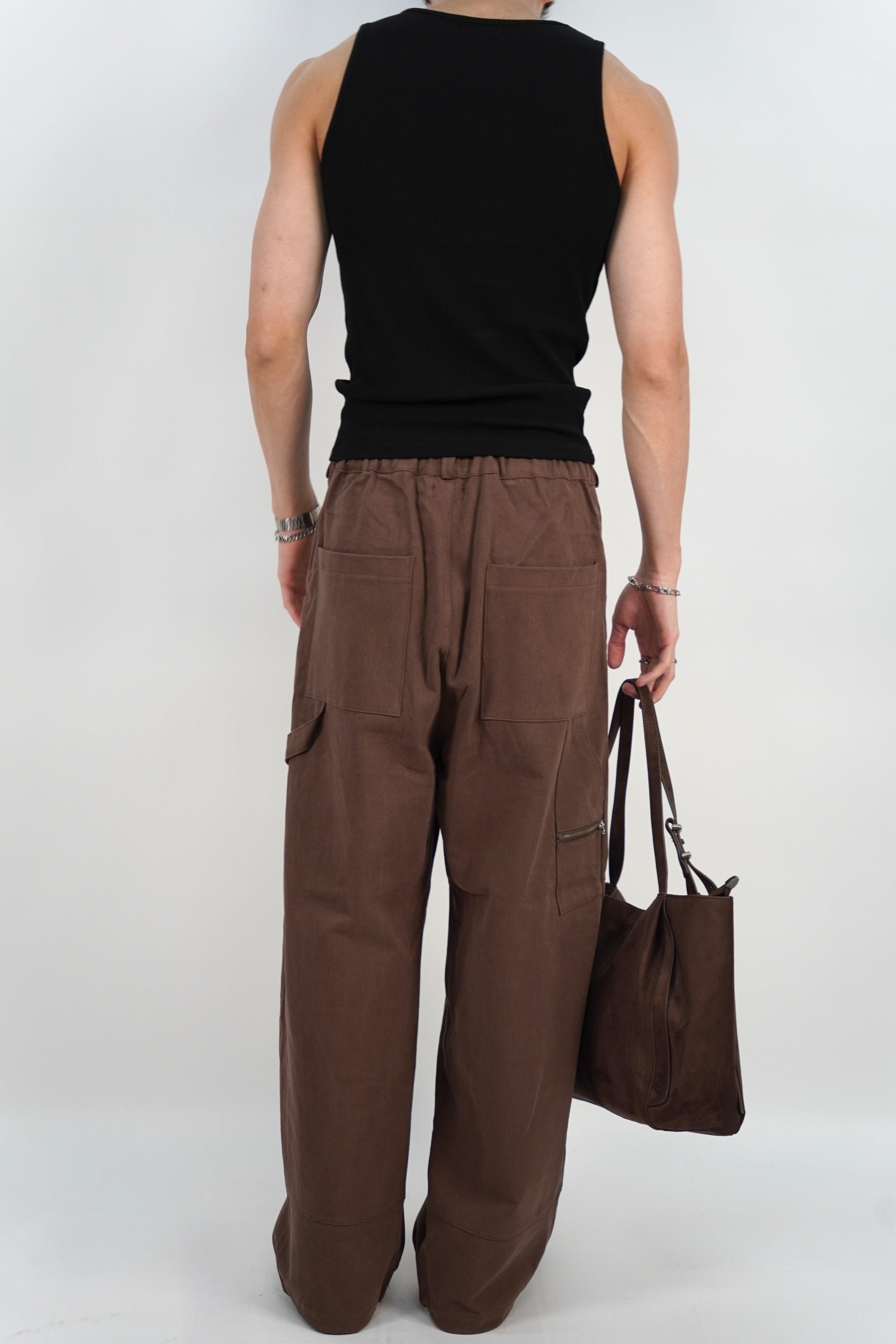 鉚釘羅紋背心(三色)