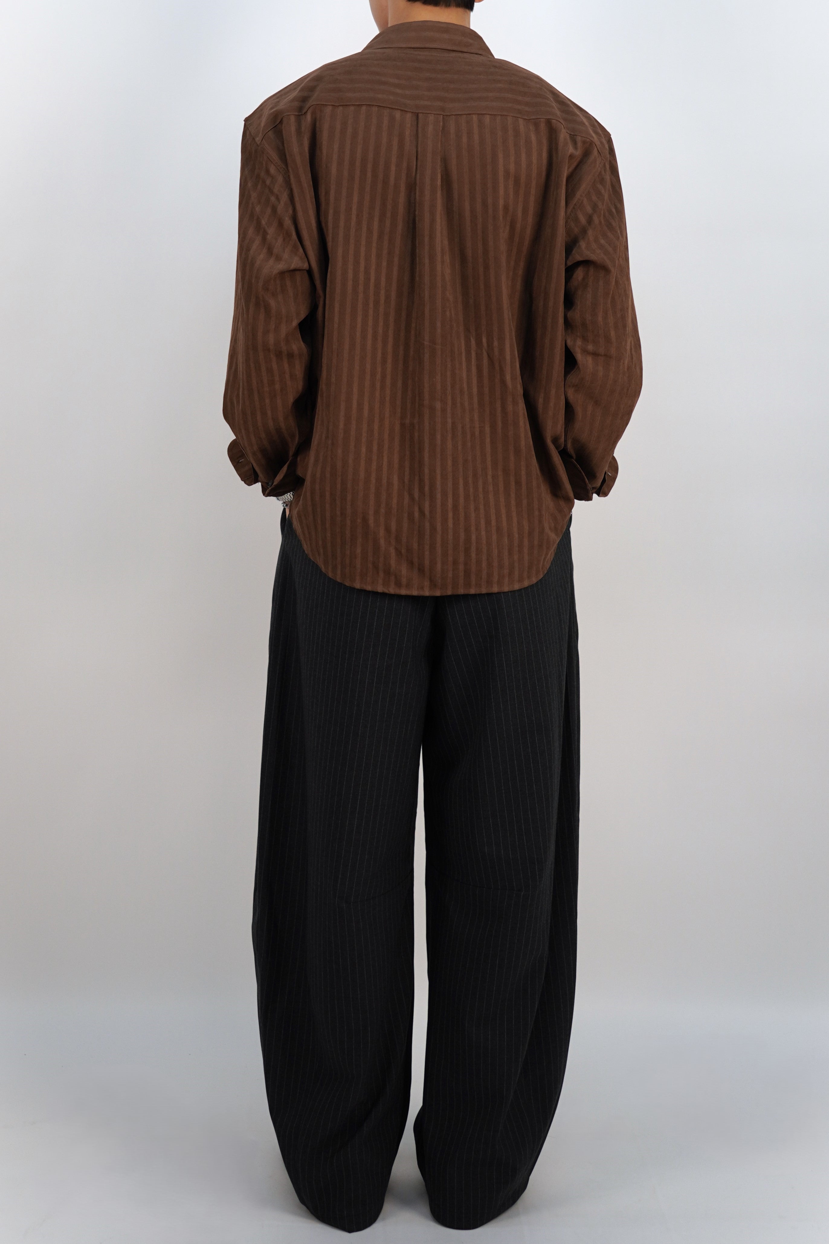 條紋闊腳西褲(兩色)