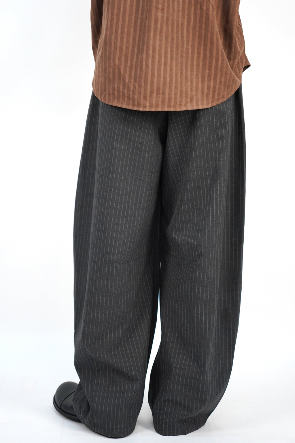 條紋闊腳西褲(兩色)