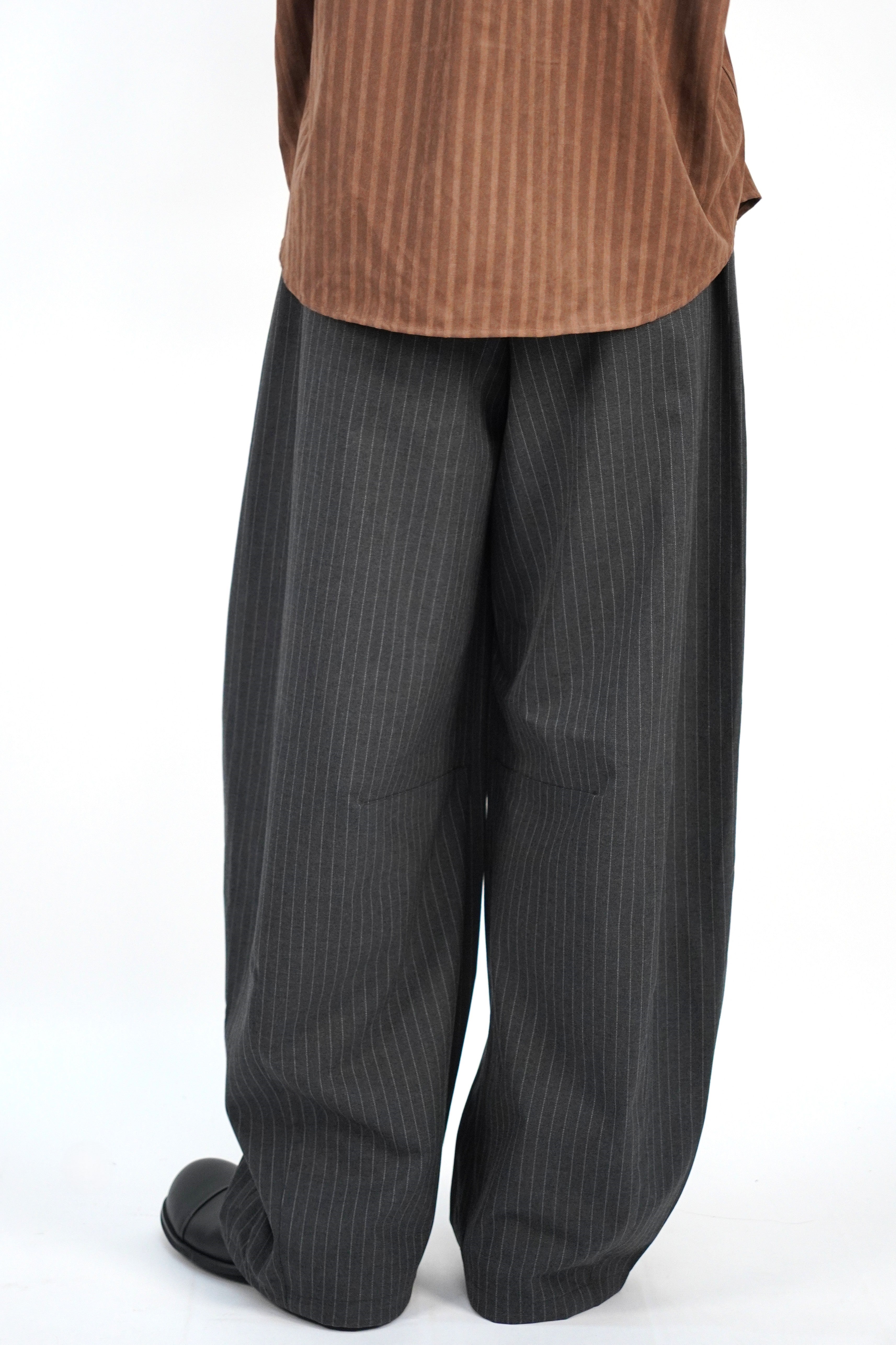 條紋闊腳西褲(兩色)