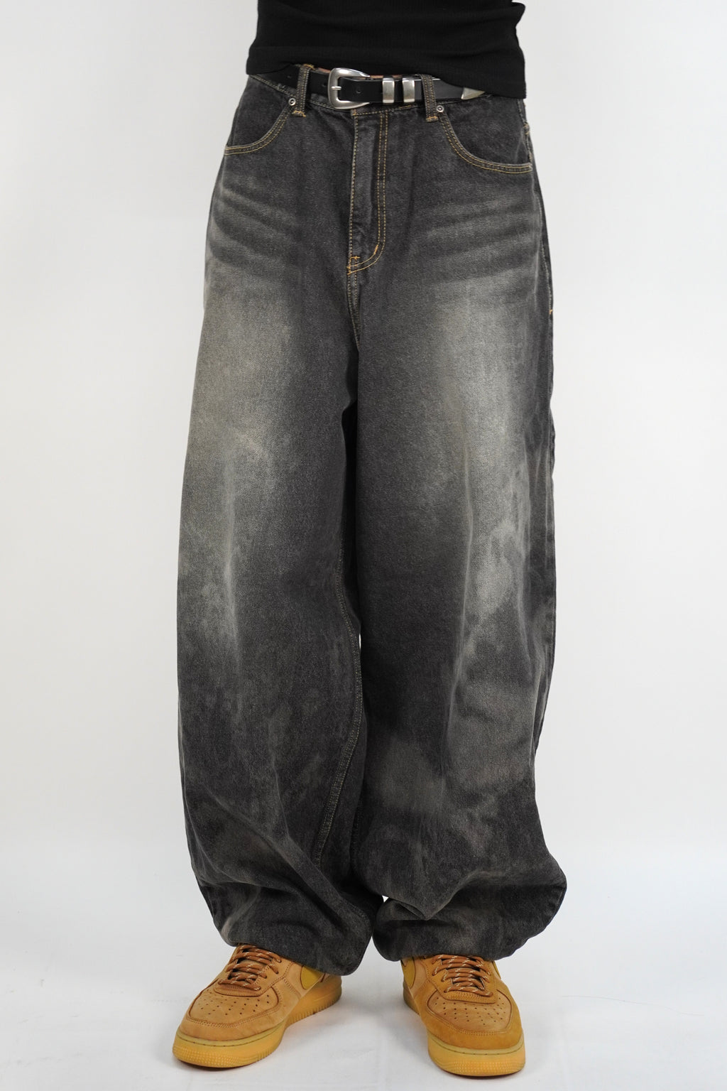 水洗氣球牛仔褲