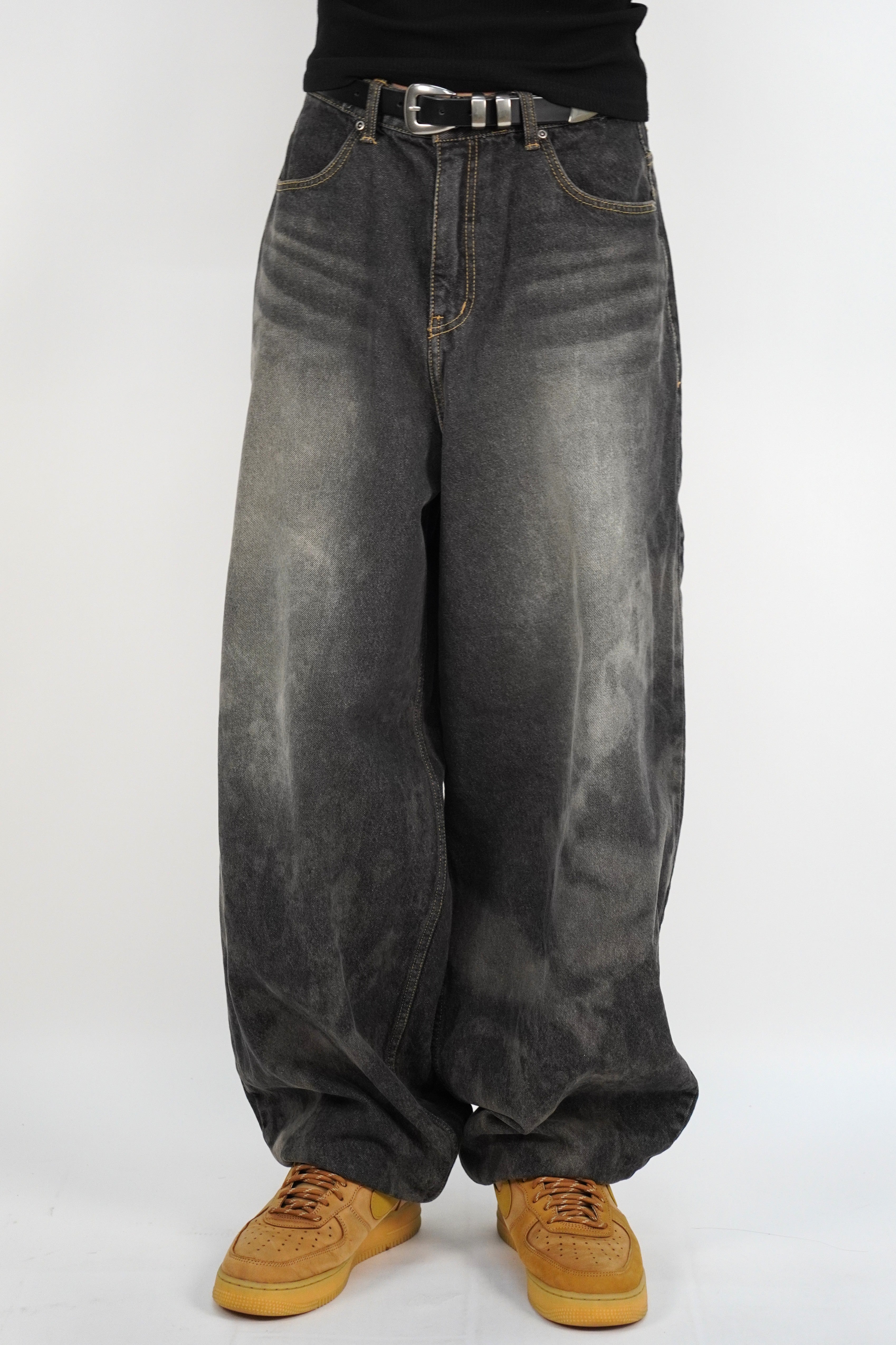 水洗氣球牛仔褲