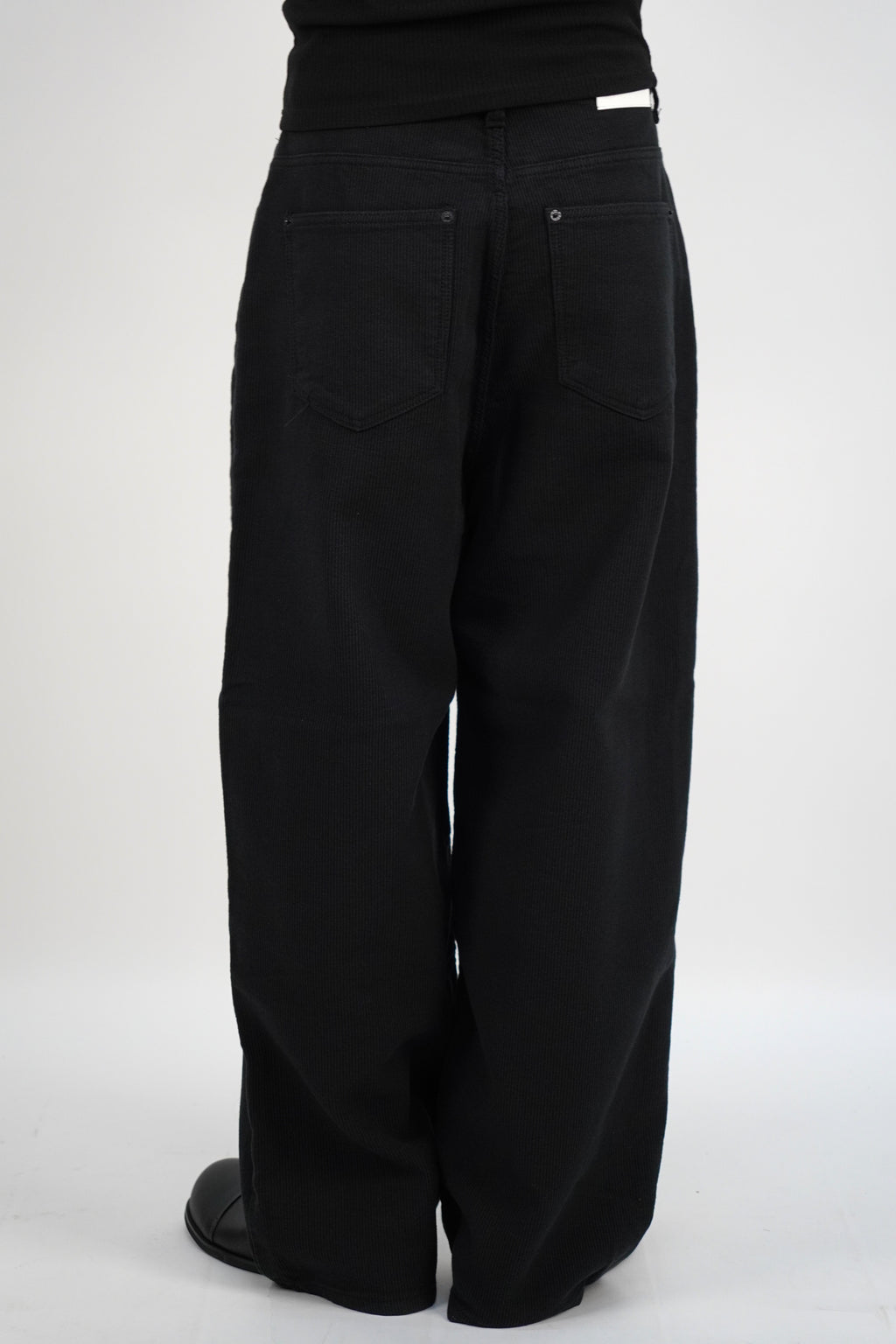 燈芯絨闊腳直筒褲