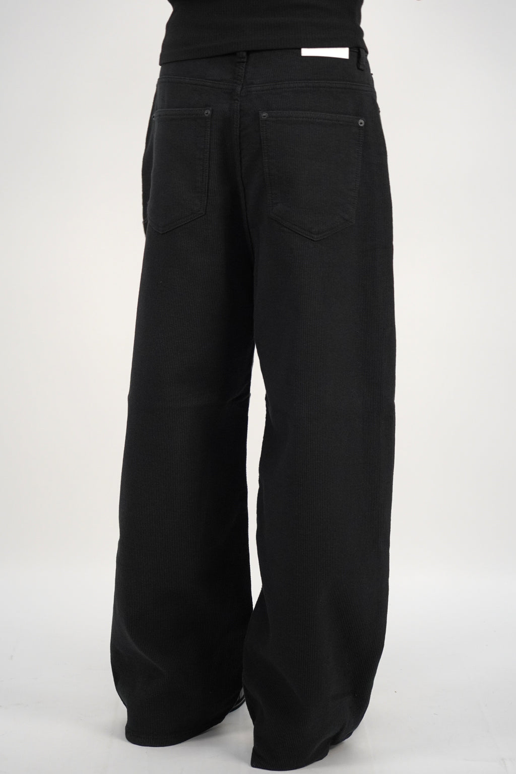 燈芯絨闊腳直筒褲