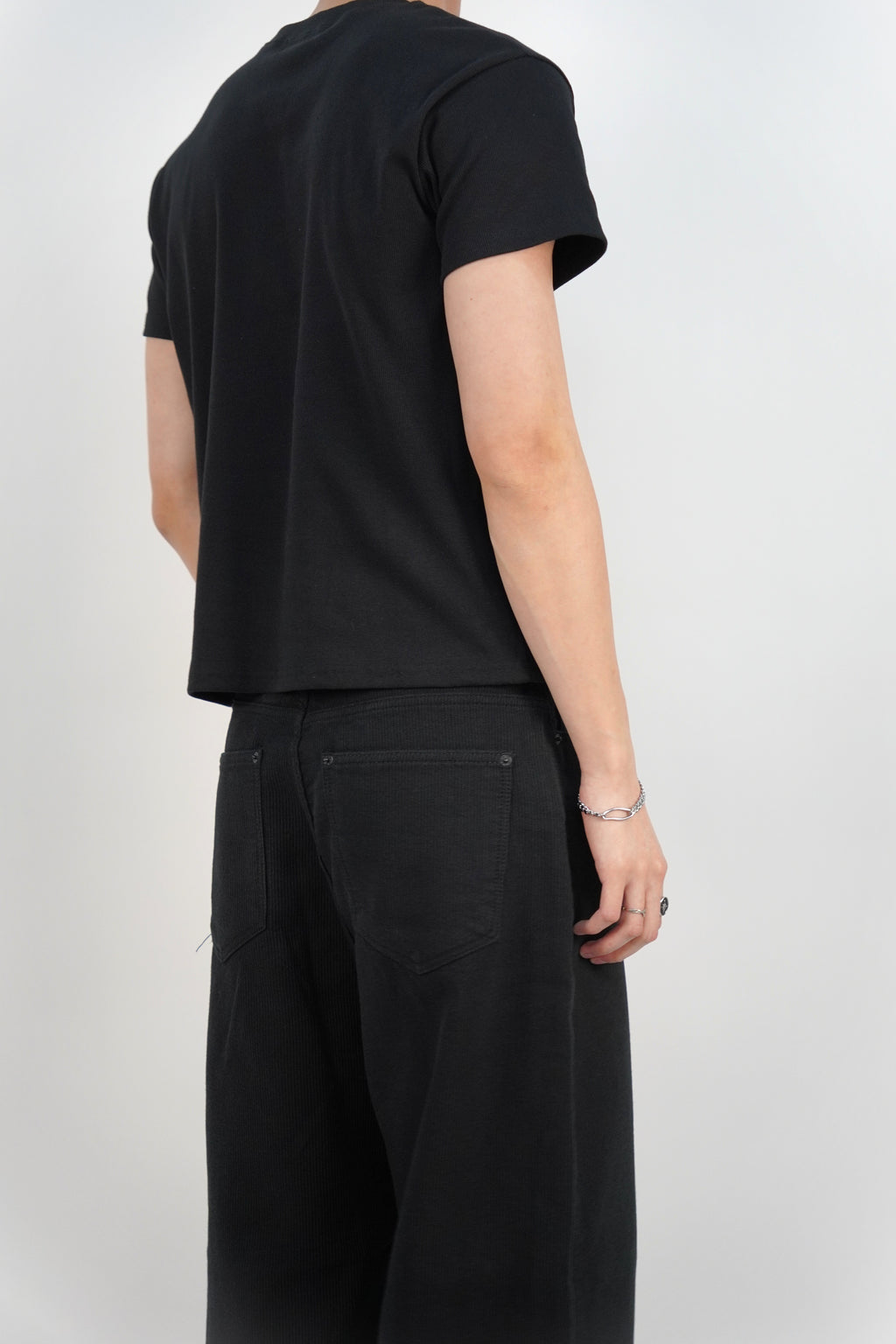 短款羅紋短袖T恤(四色)