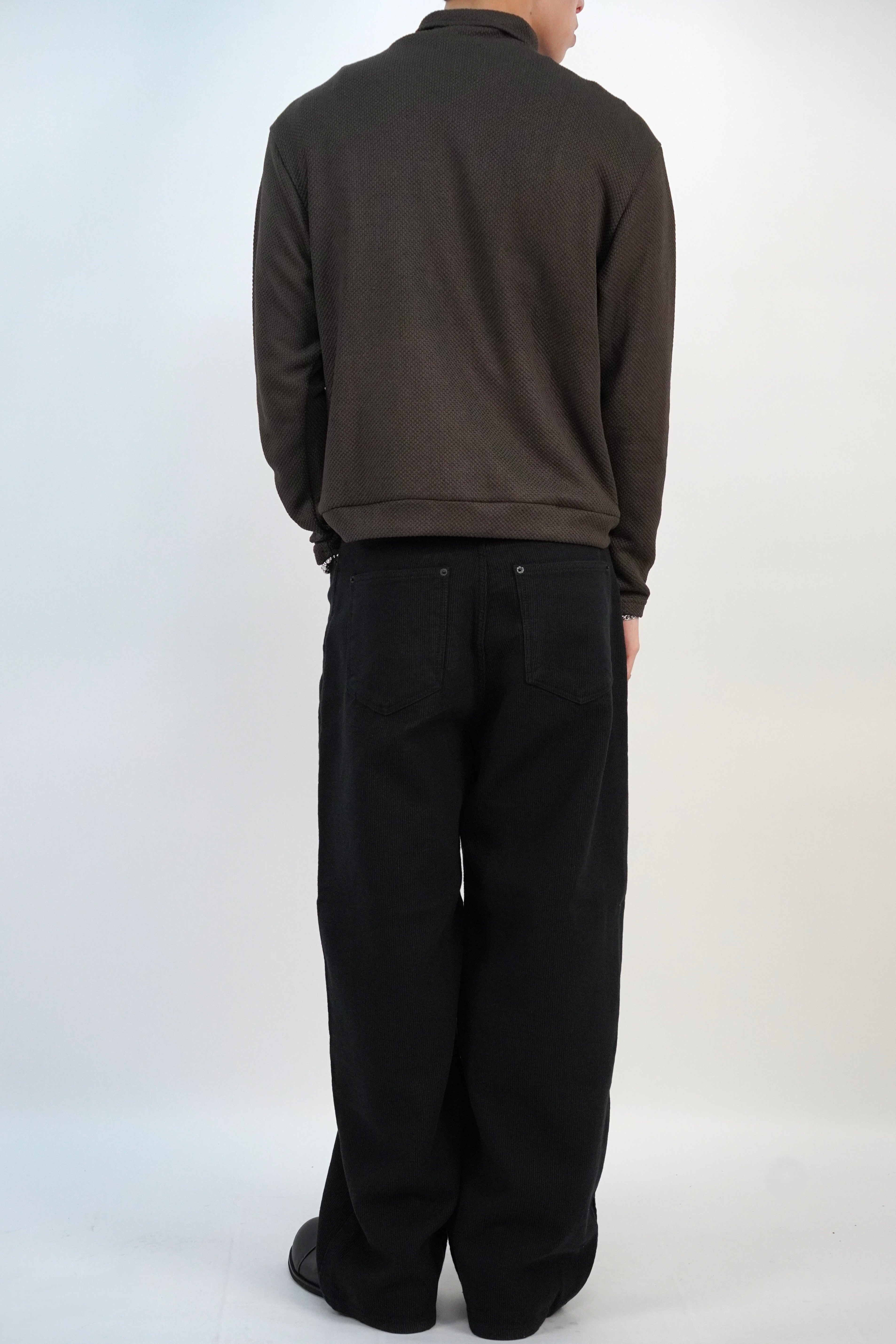 [雙拉鏈] 鉚釘高領外套(五色)