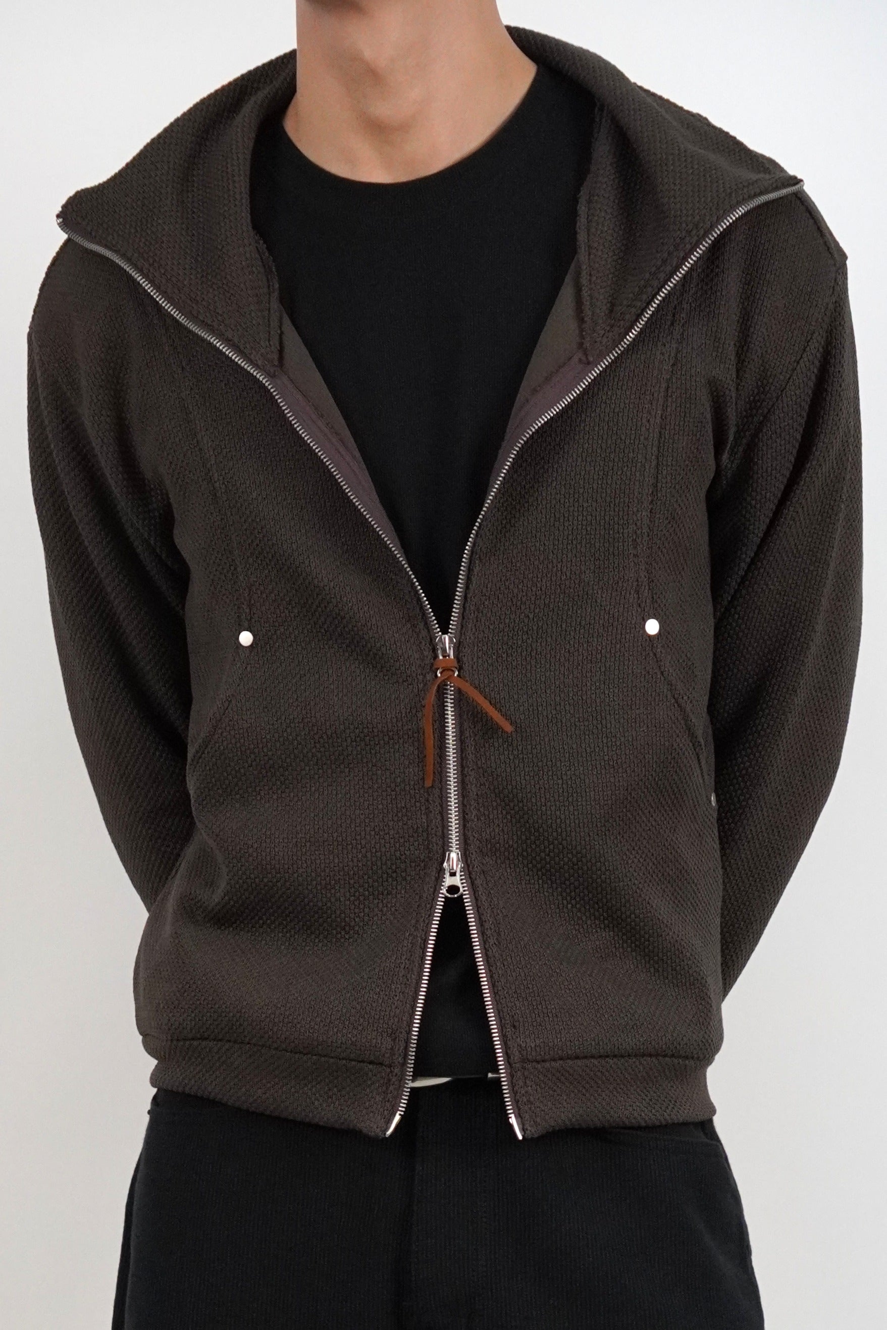 鉚釘高領外套(四色)