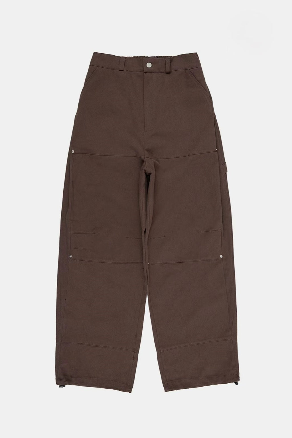 側褶工裝褲(兩色)