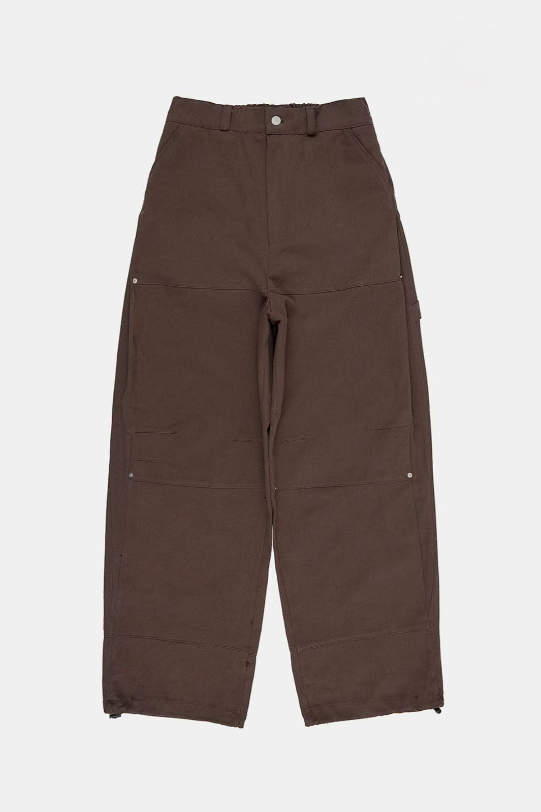 側褶工裝褲(兩色)