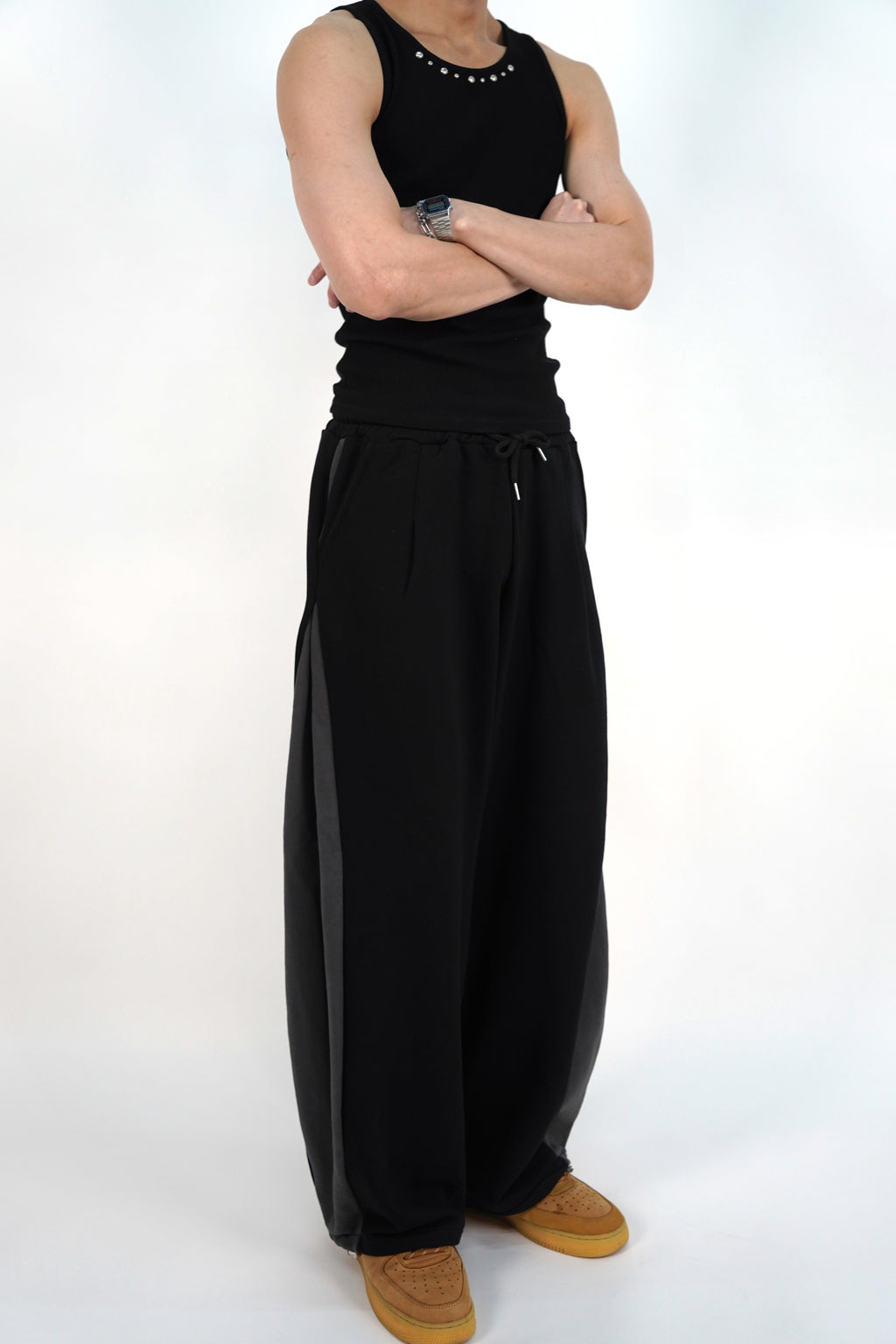 拼色鬆身氣球棉褲