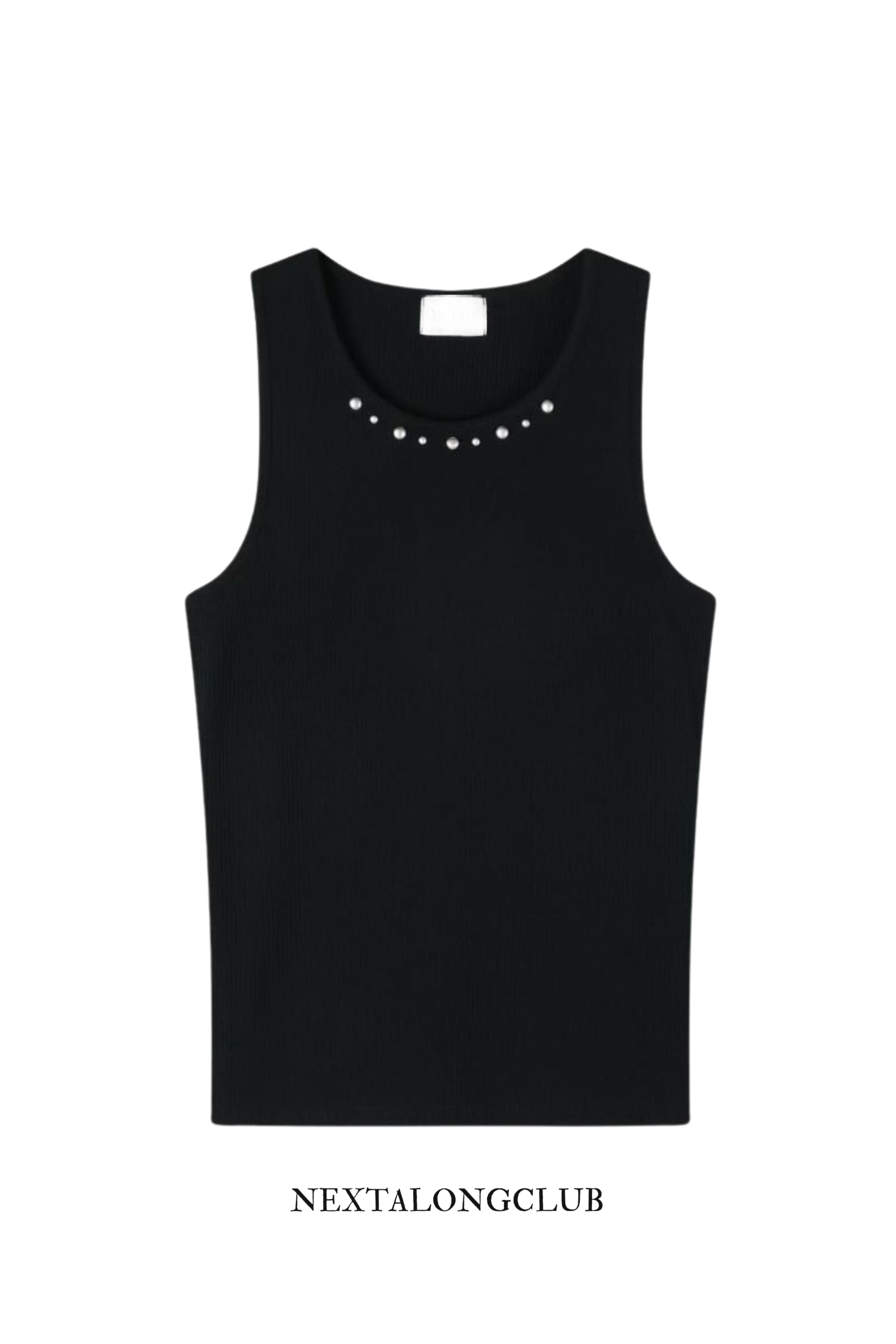 鉚釘羅紋背心(三色)