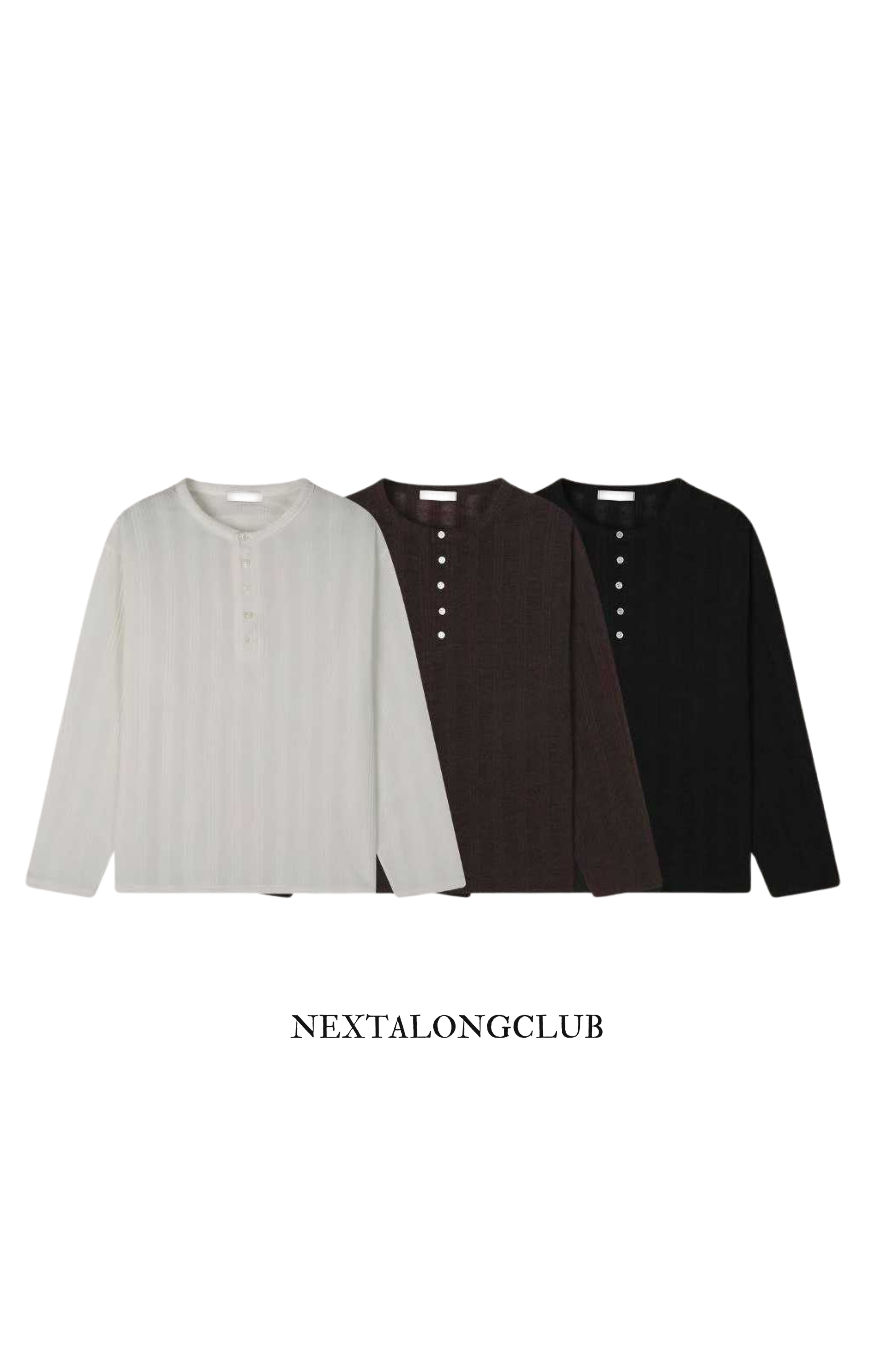 薄款亨利領針織衫