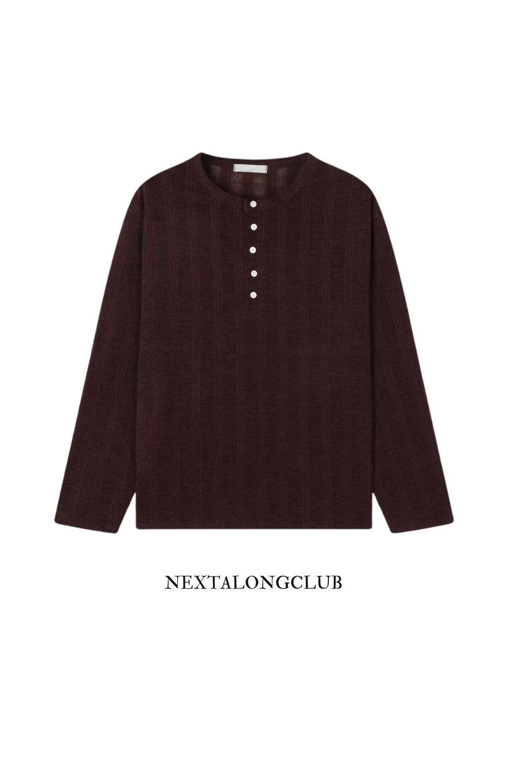 薄款亨利領針織衫