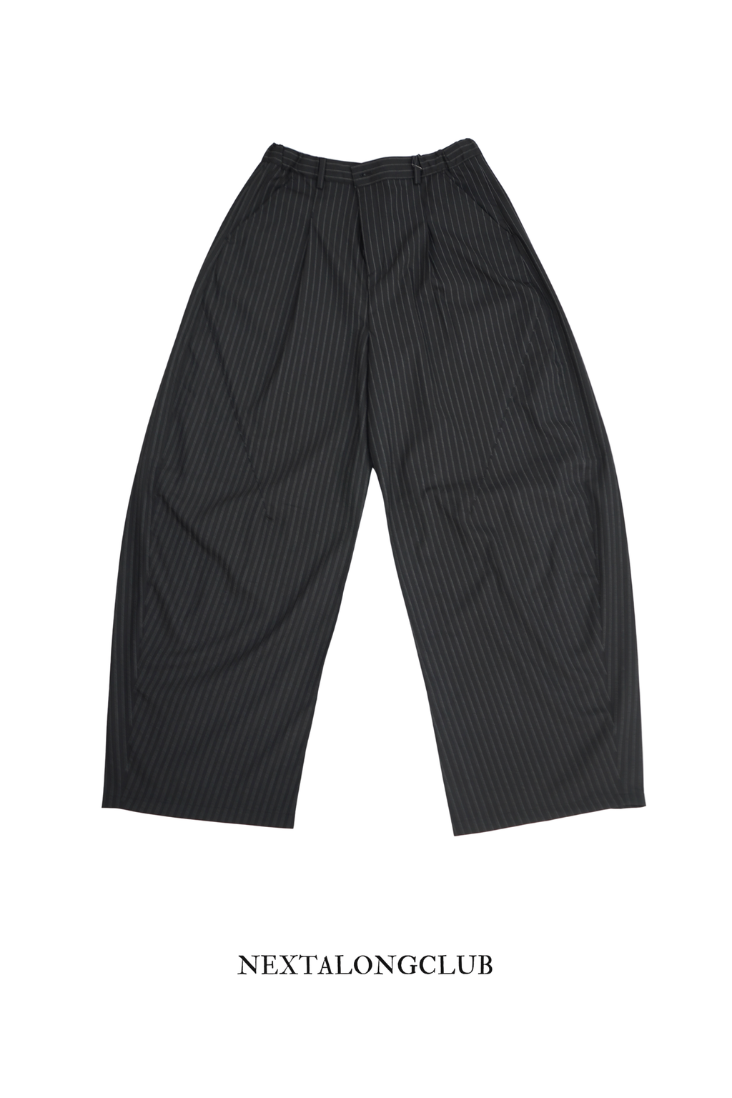 條紋闊腳西褲(兩色)