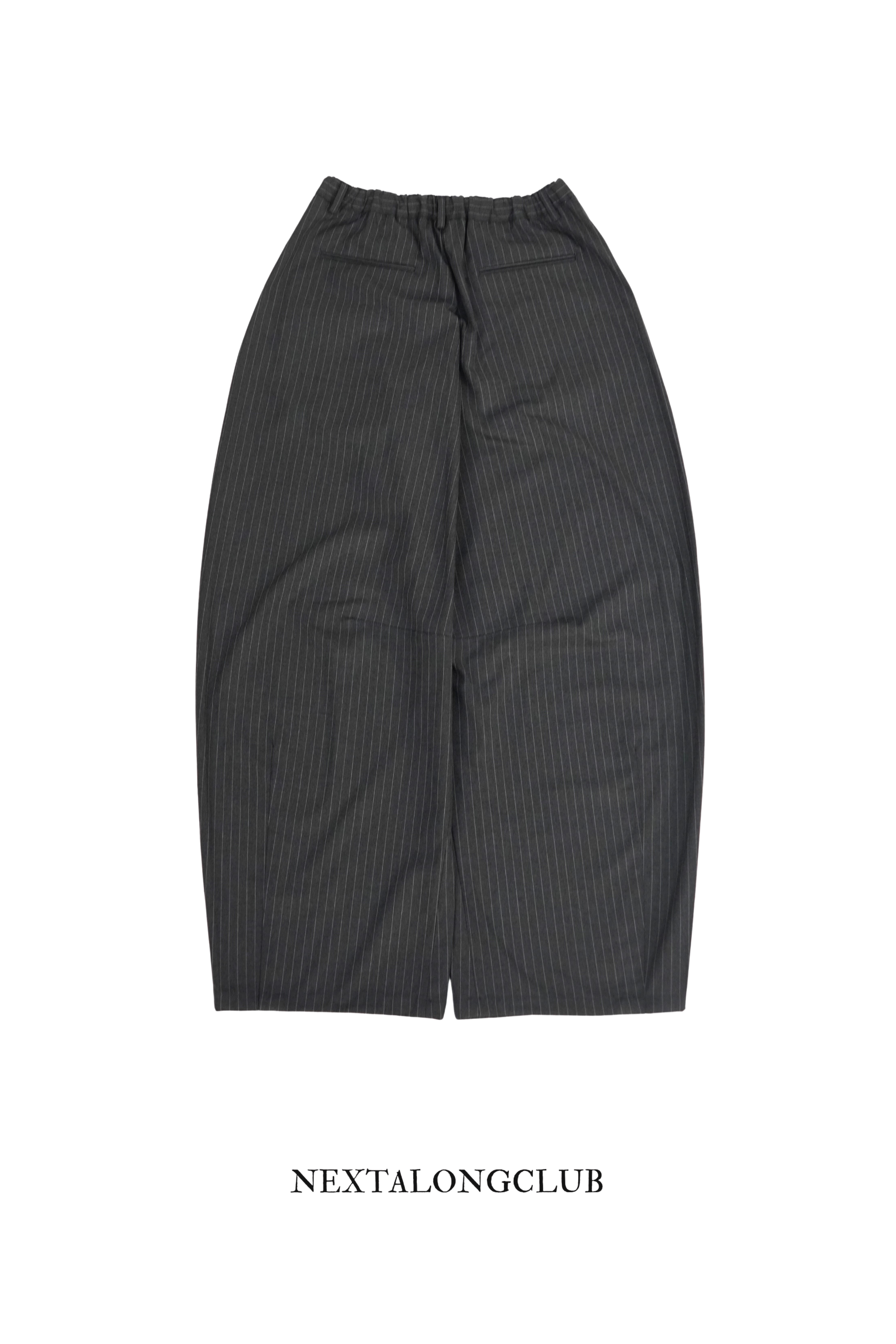 條紋闊腳西褲(兩色)