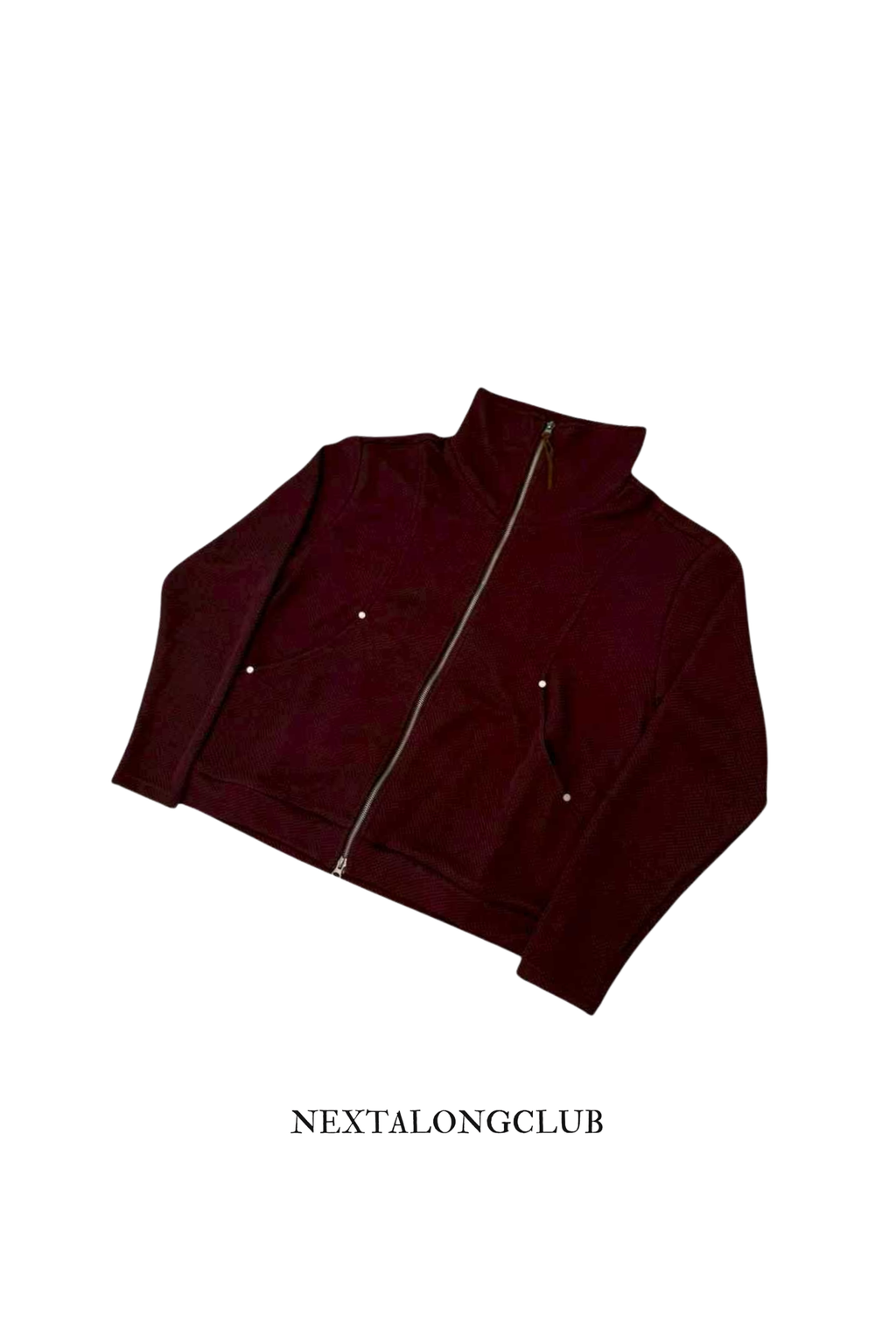 [雙拉鏈] 鉚釘高領外套(五色)