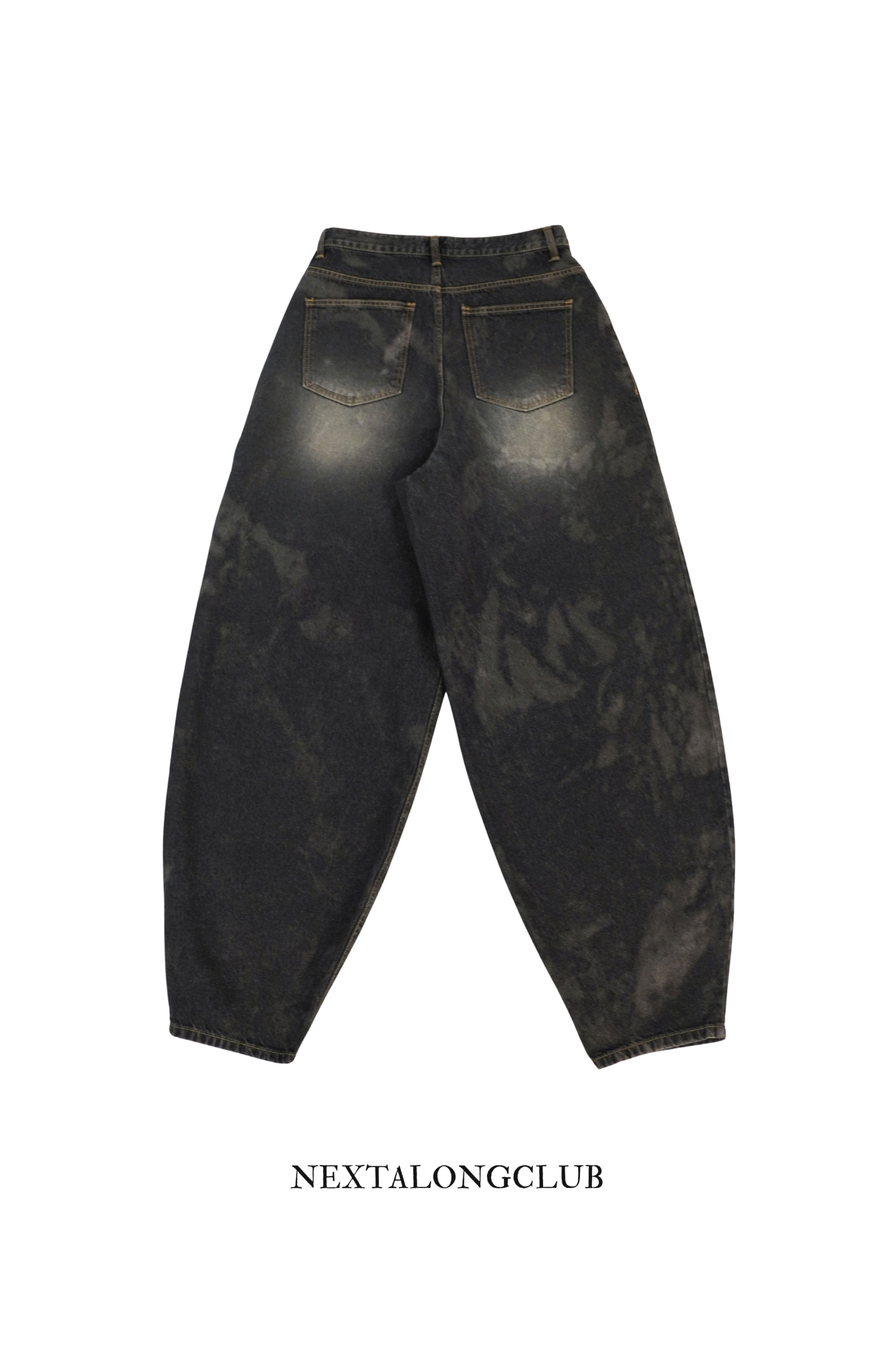 水洗氣球牛仔褲