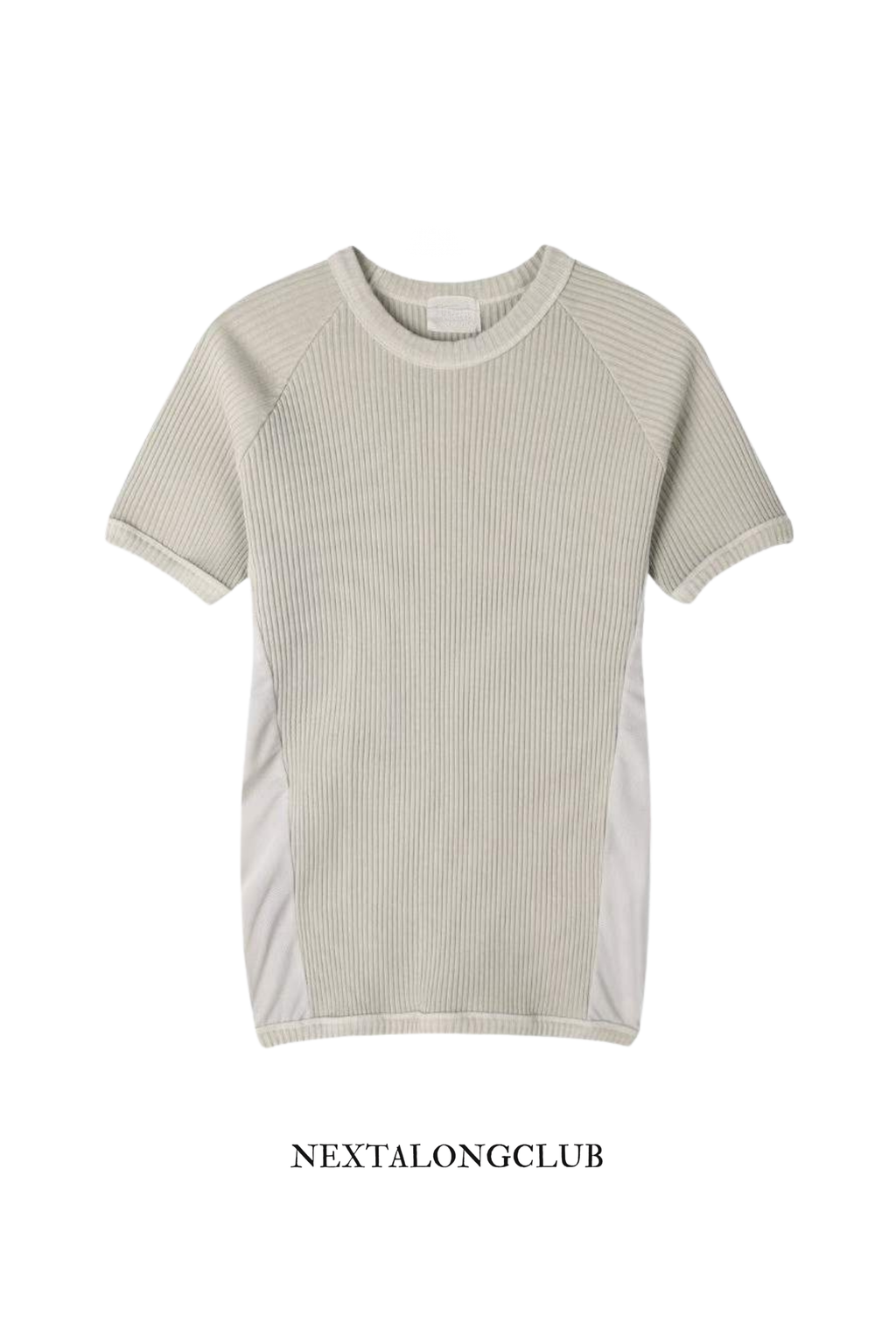 羅紋收腰短袖T恤(四色)