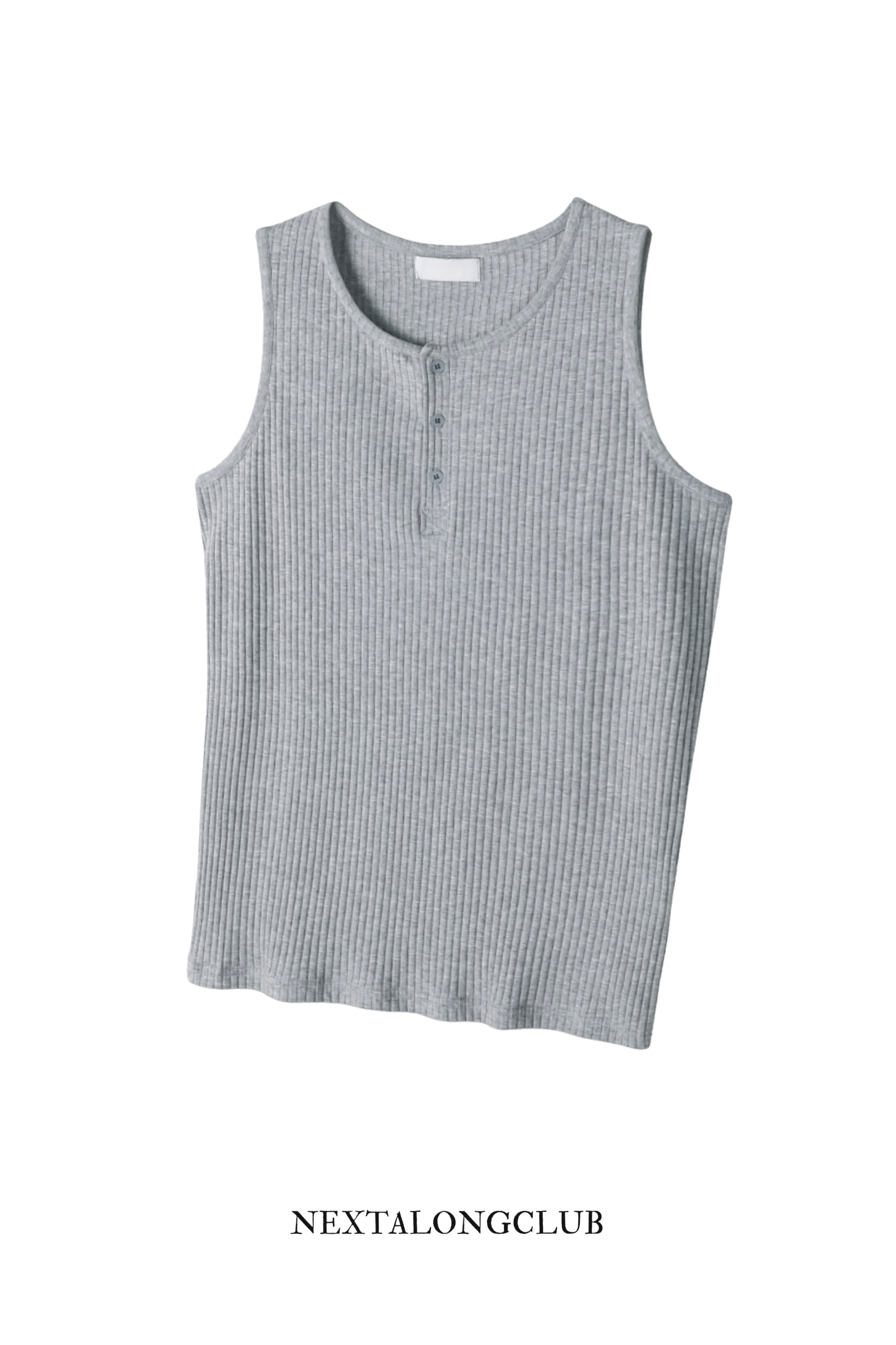 羅紋厚身亨利領背心 (四色)