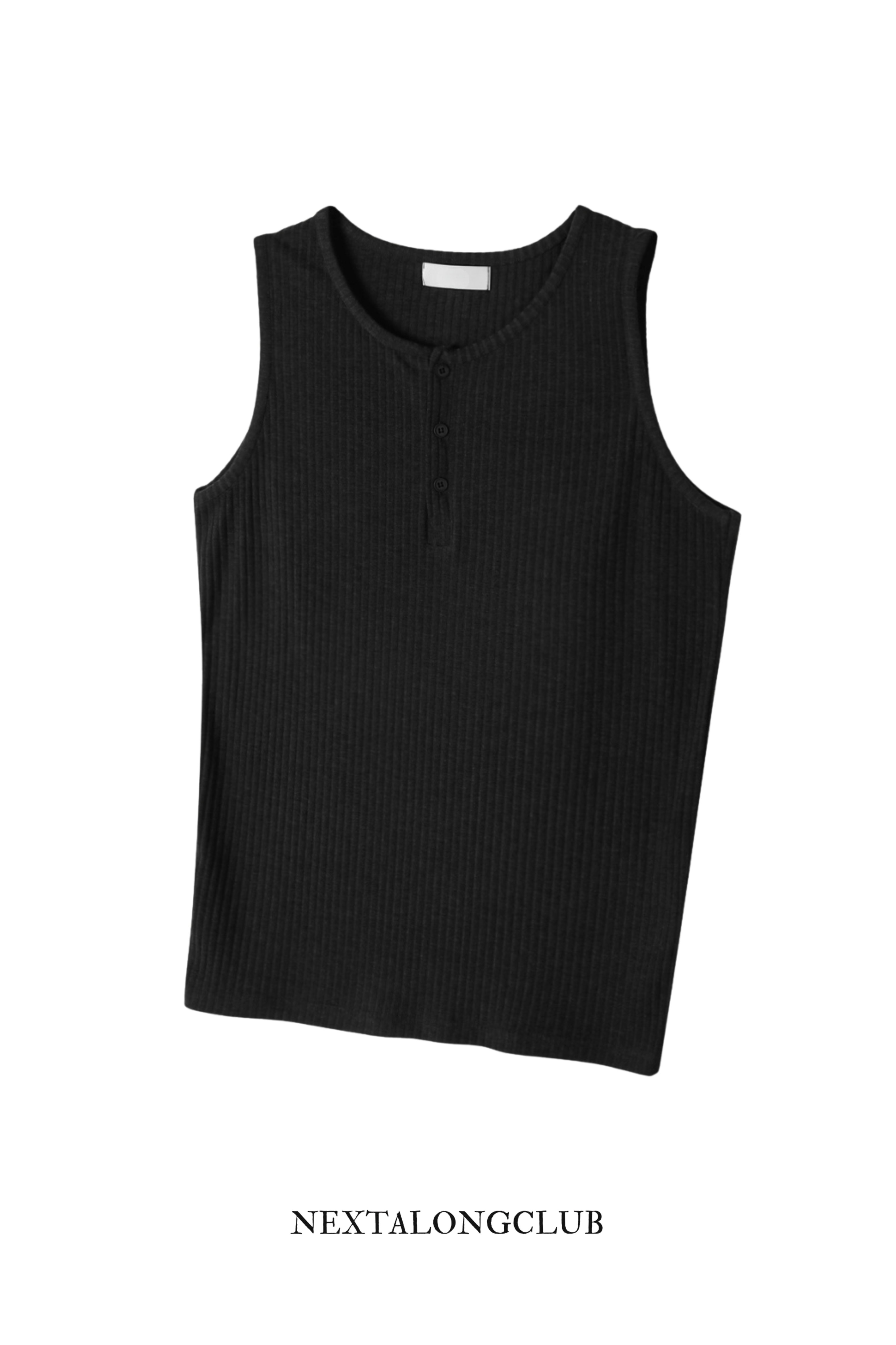 羅紋厚身亨利領背心 (四色)