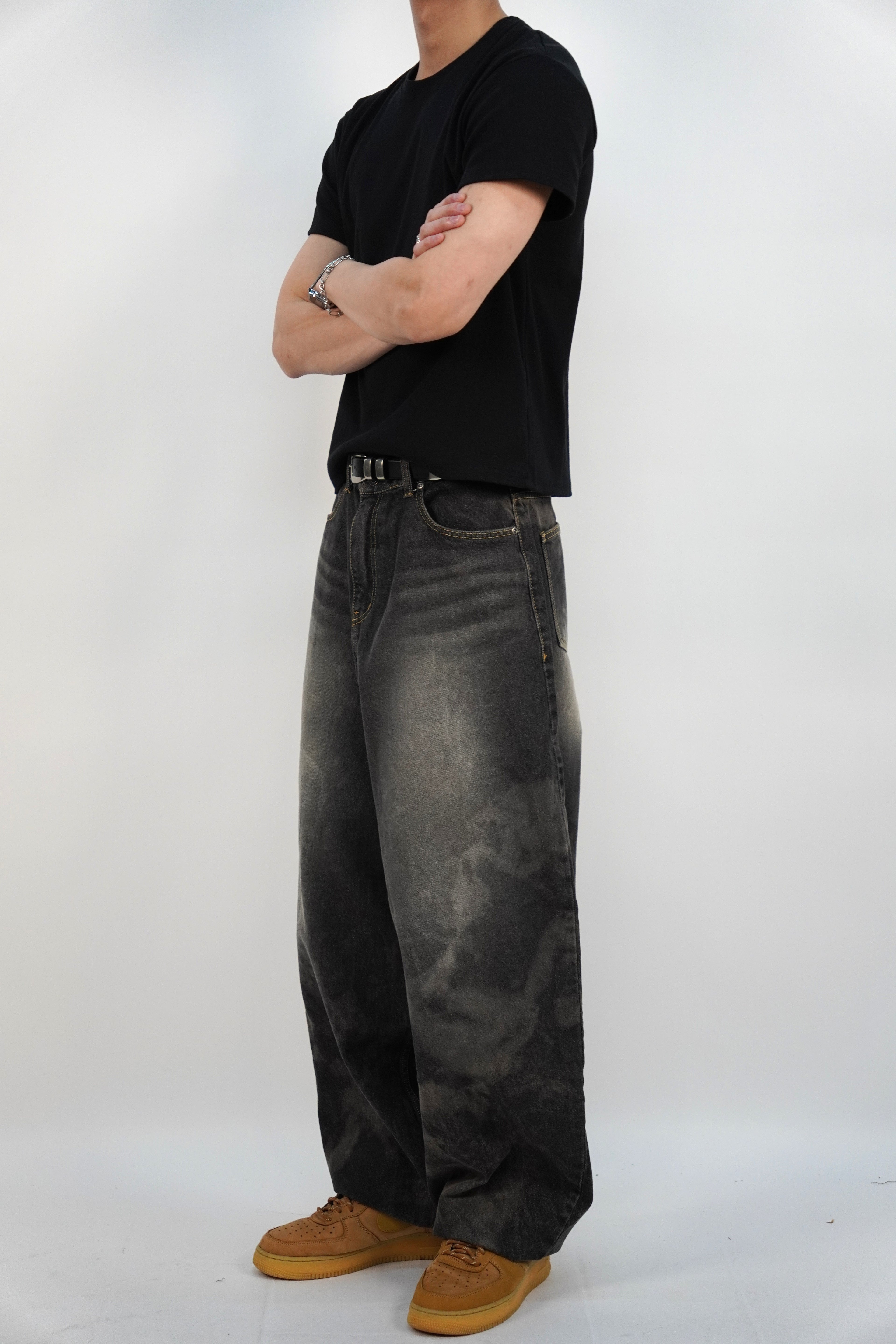 水洗氣球牛仔褲