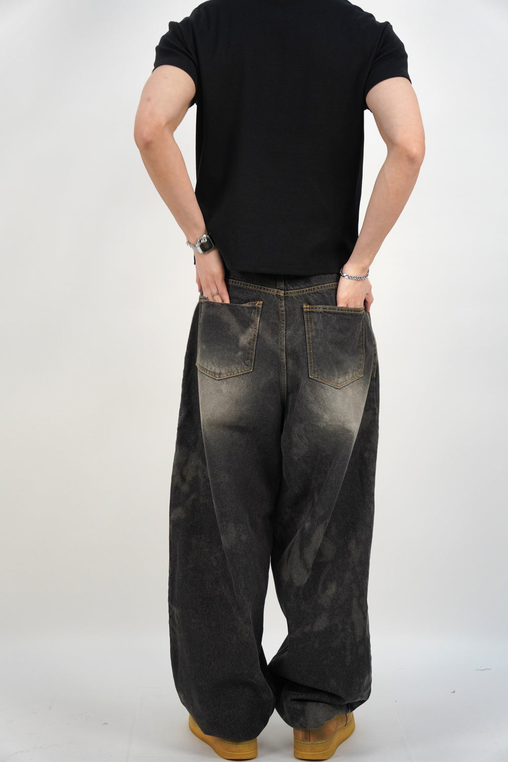 水洗氣球牛仔褲