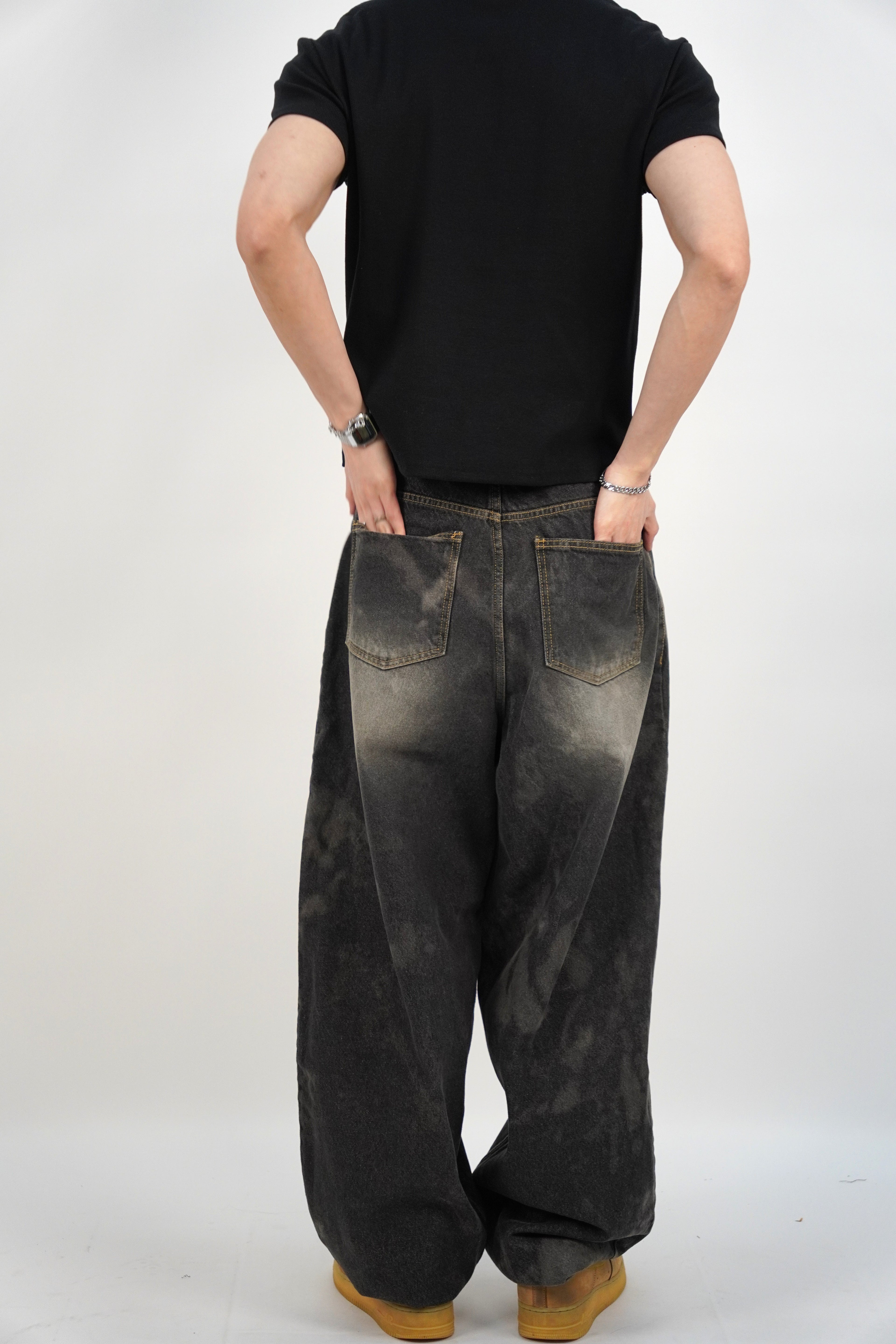 水洗氣球牛仔褲