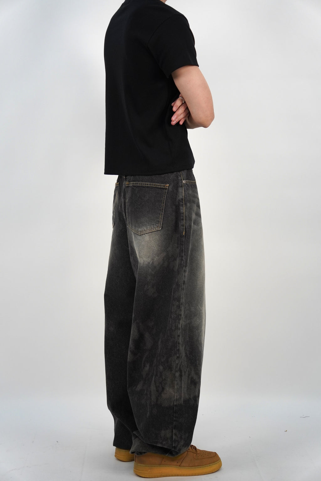 水洗氣球牛仔褲