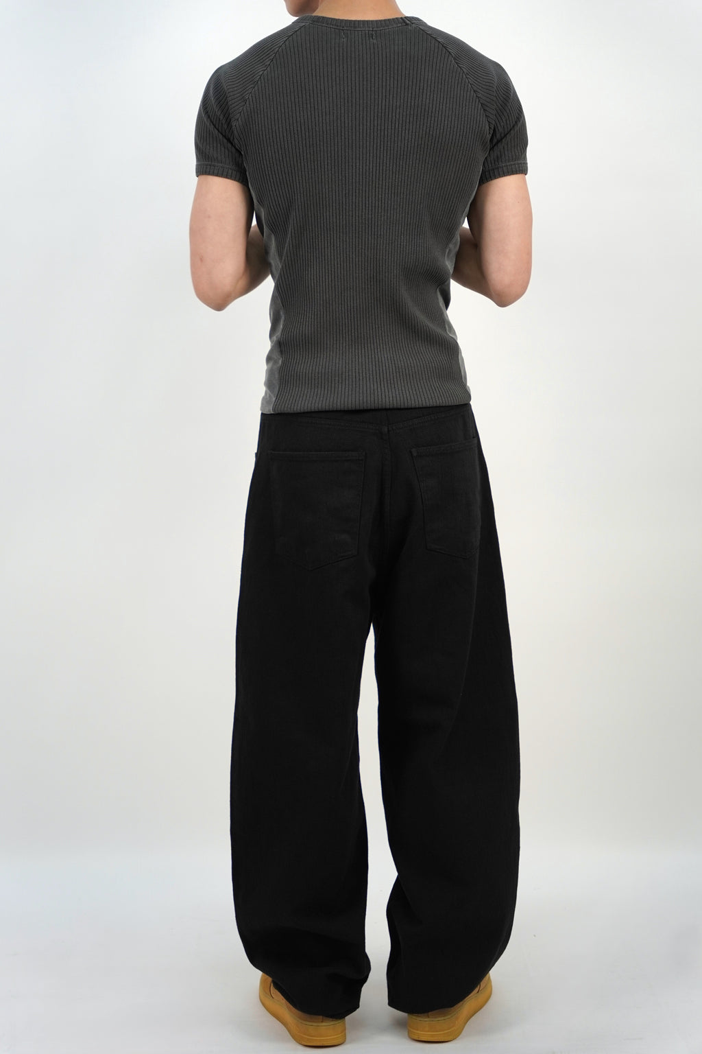 羅紋收腰短袖T恤(四色)