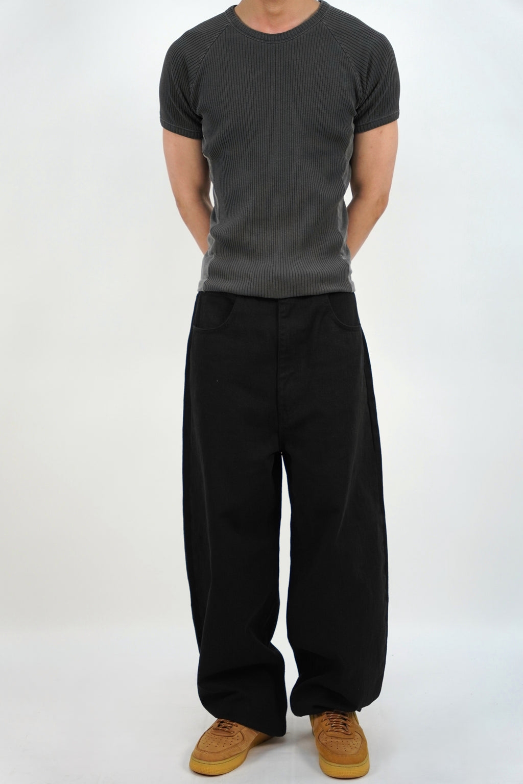 羅紋收腰短袖T恤(四色)