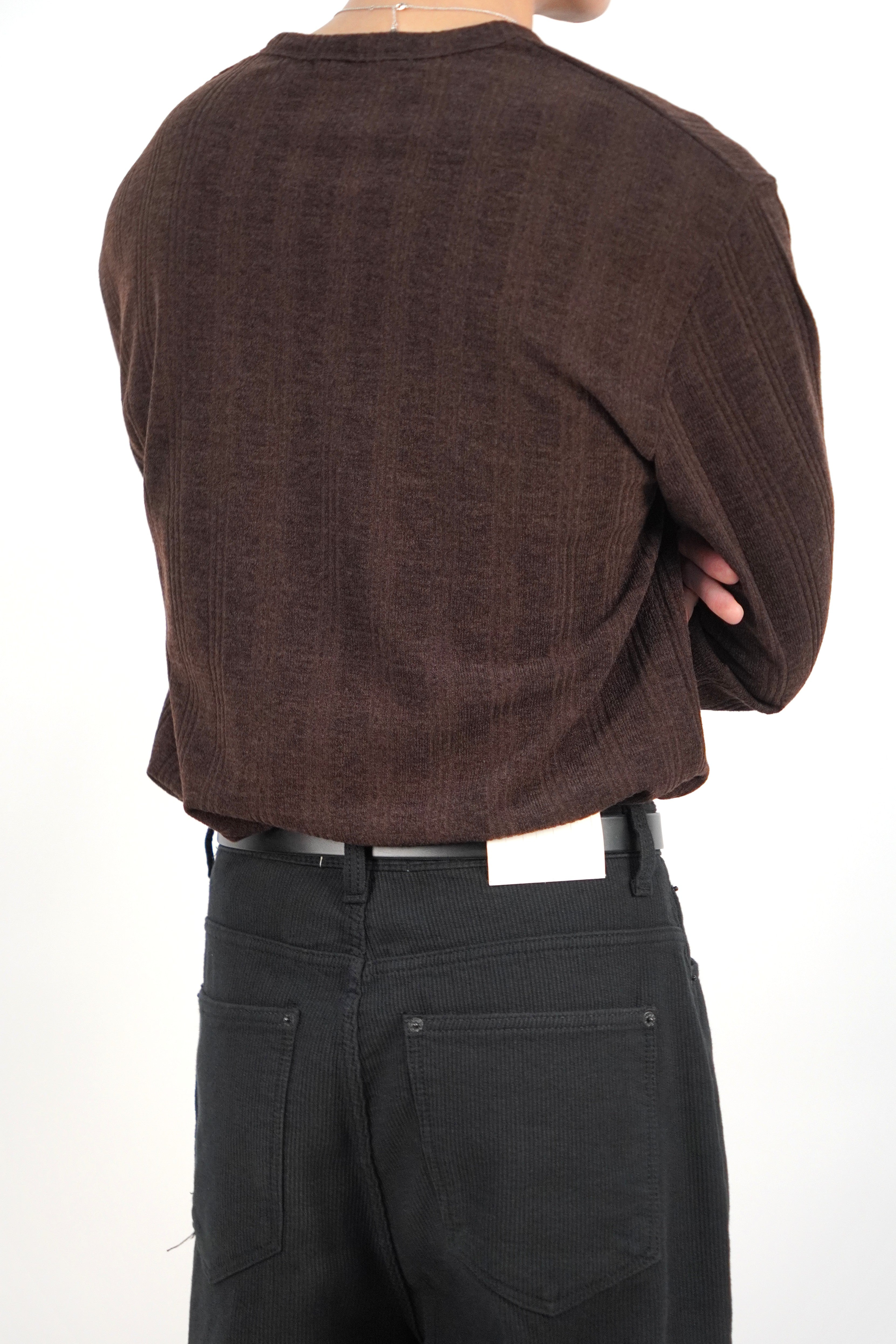 薄款亨利領針織衫