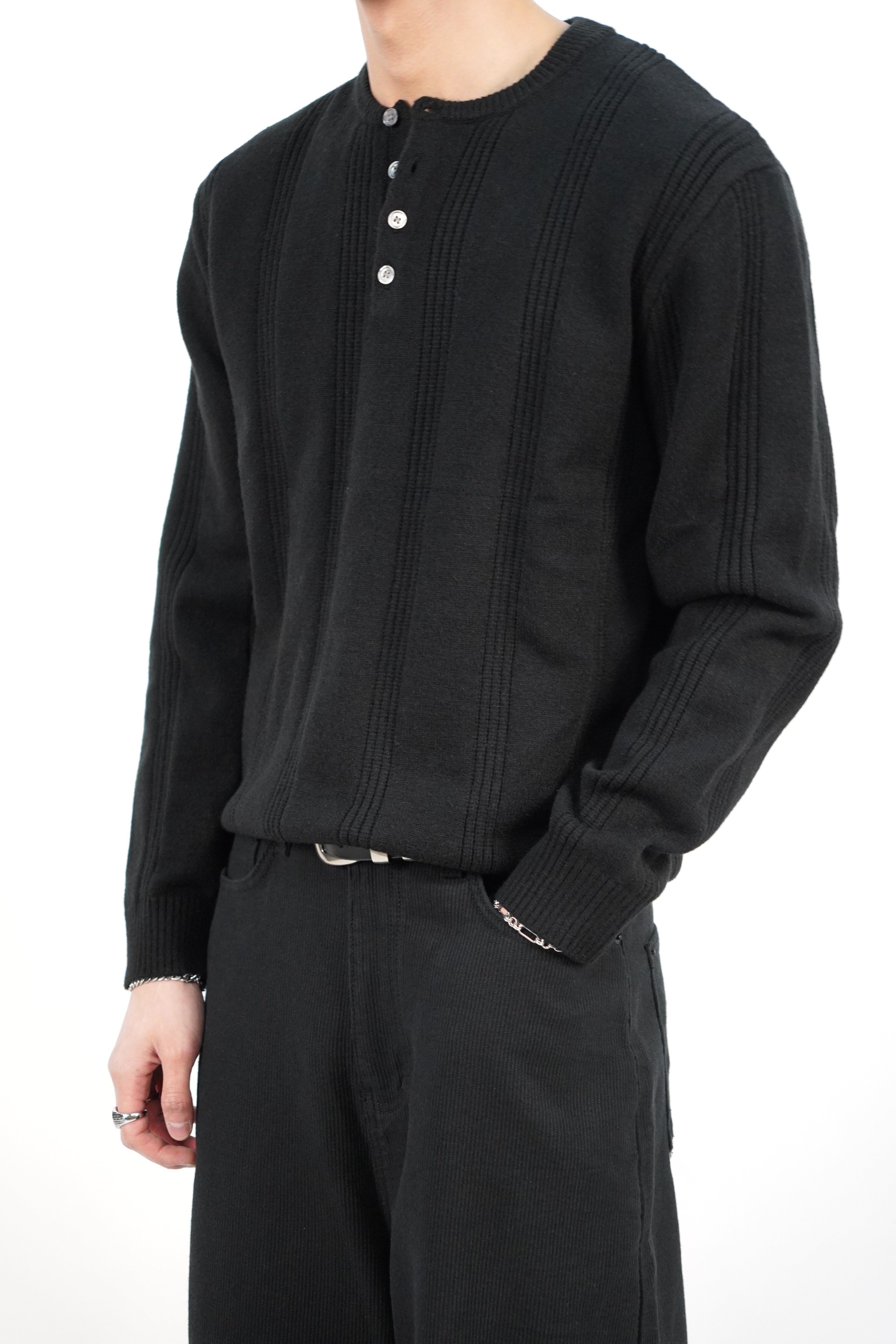 厚身圓領針織衫(六色)