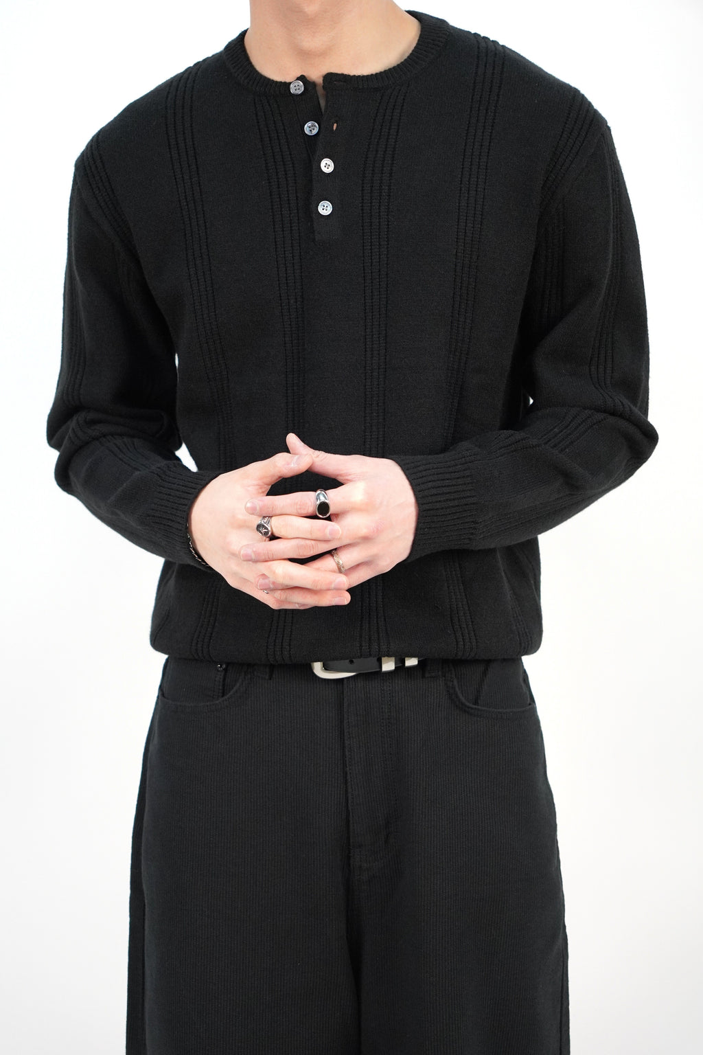 厚身圓領針織衫(六色)