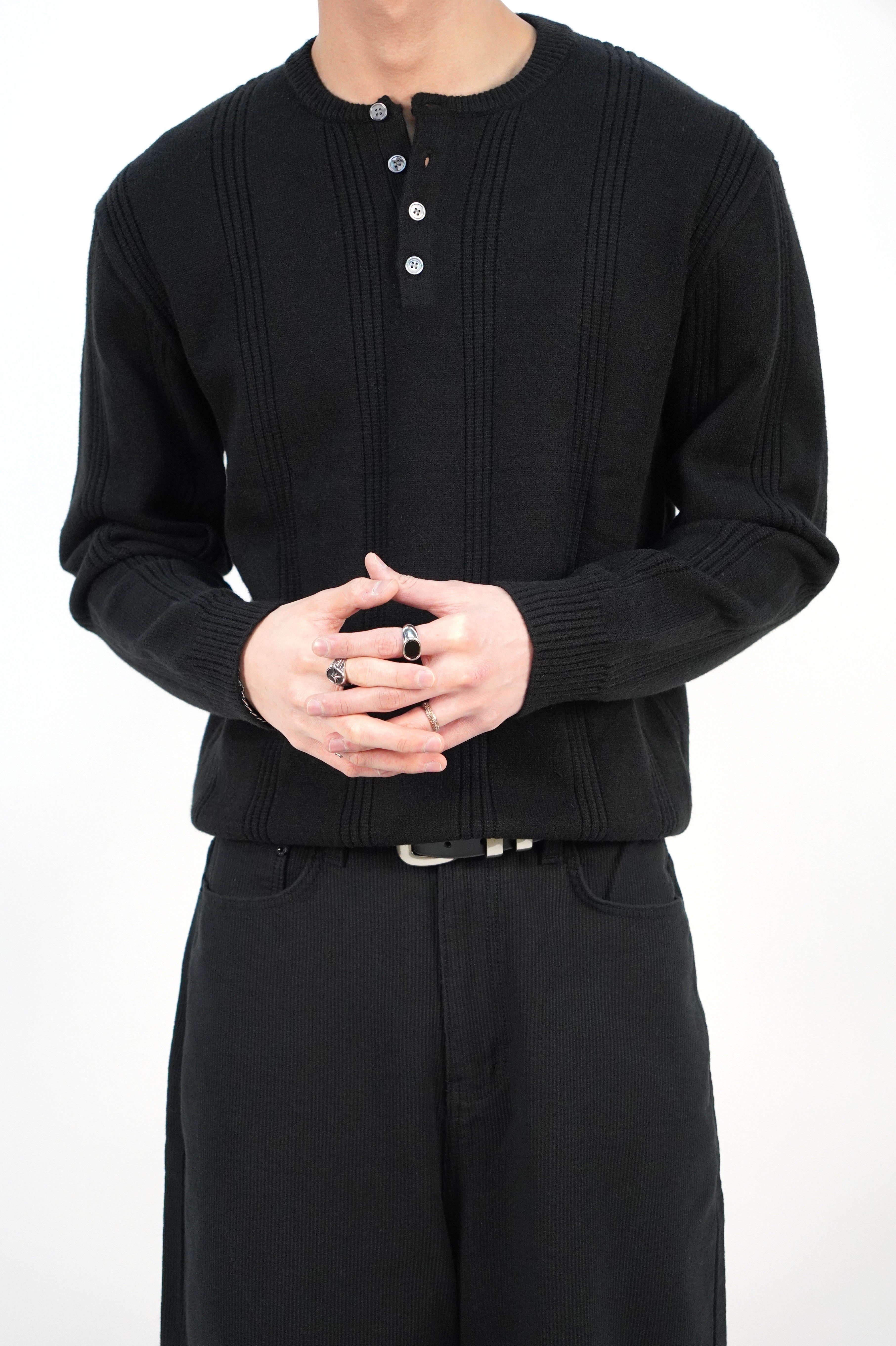 厚身圓領針織衫(六色)