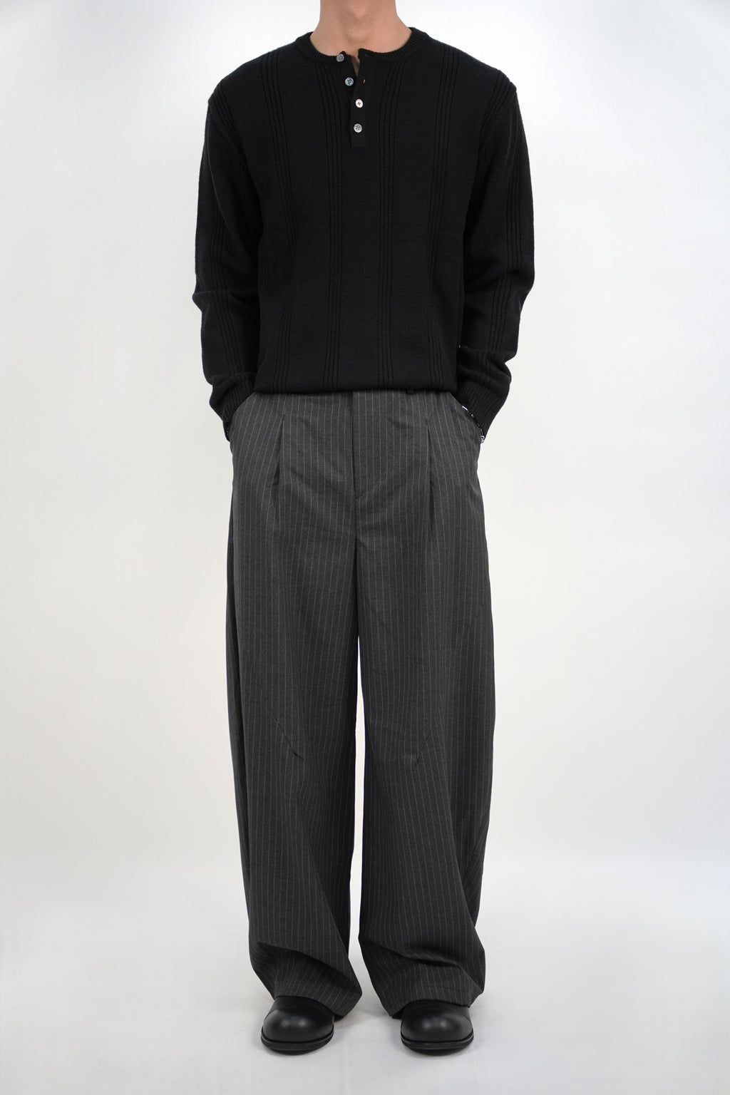 厚身圓領針織衫(六色)