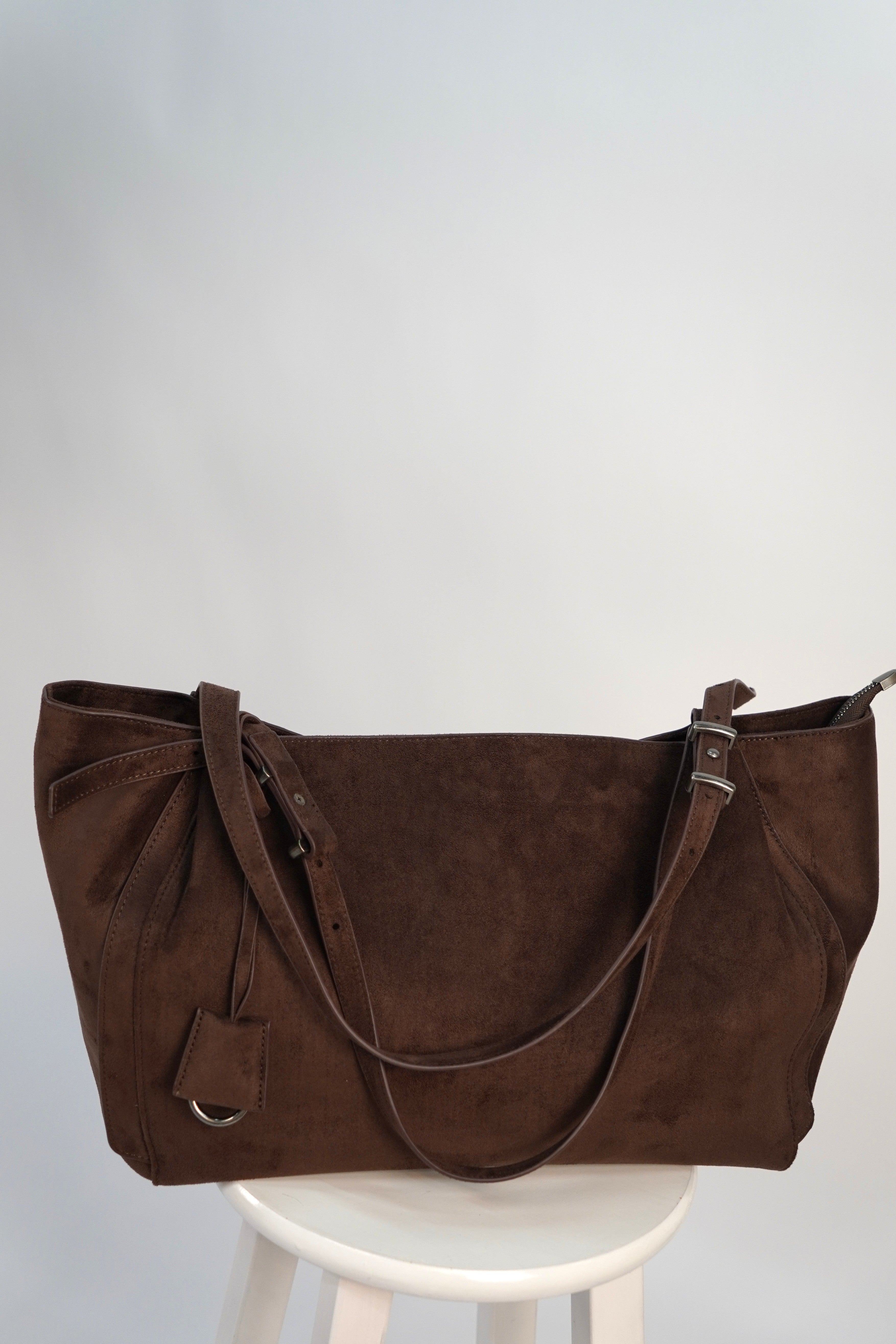 麂皮單肩袋(兩色)