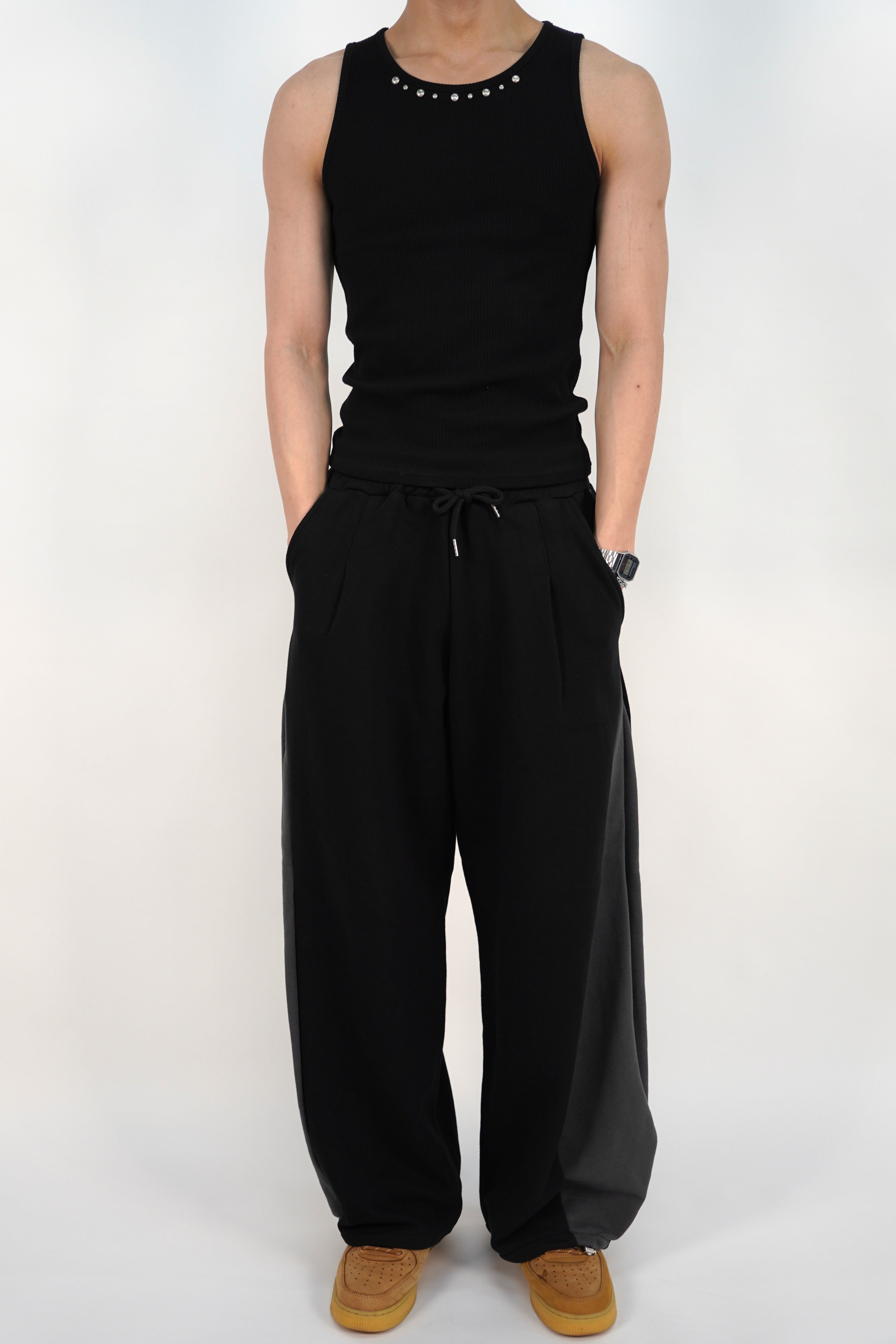 拼色鬆身氣球棉褲