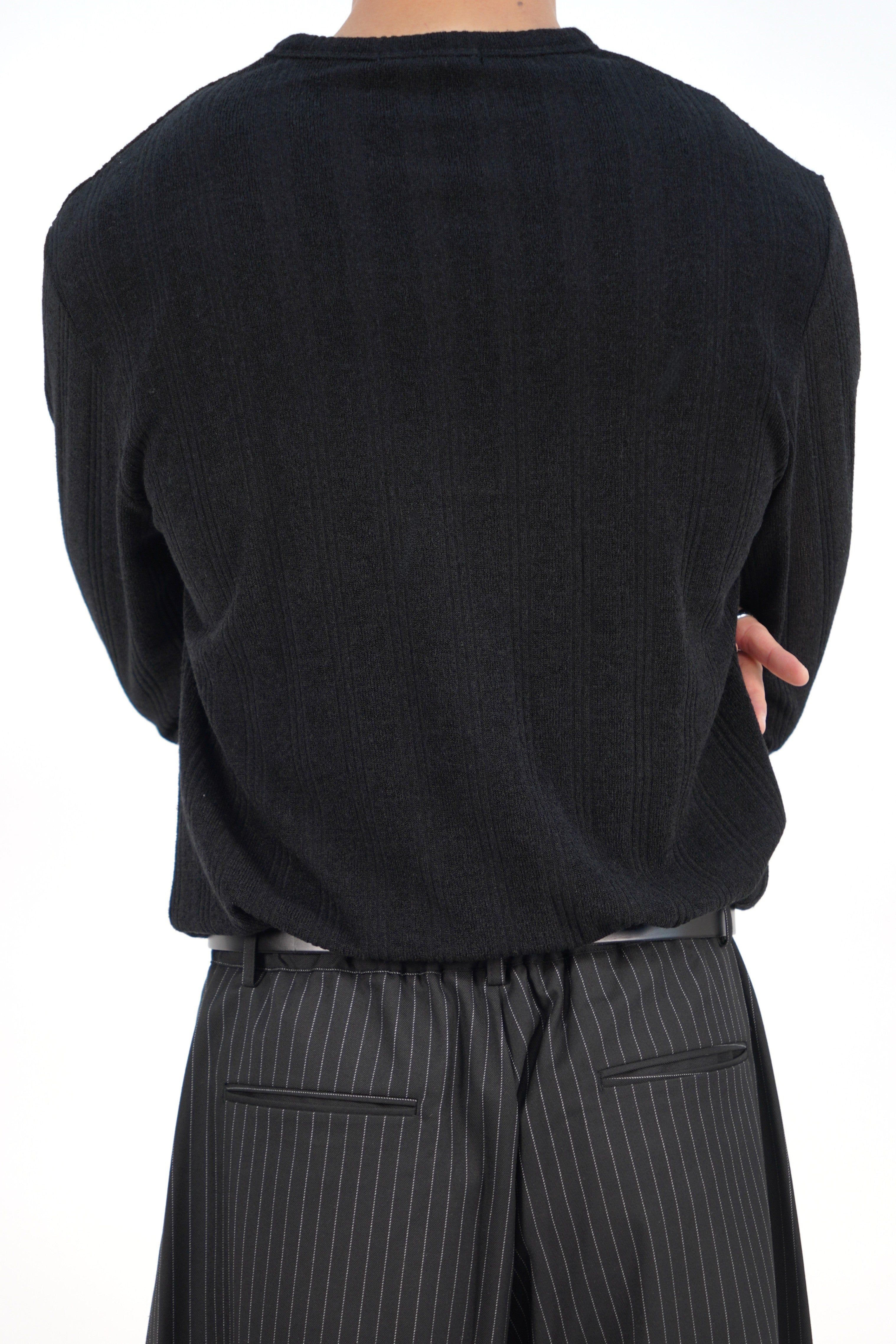 薄款亨利領針織衫