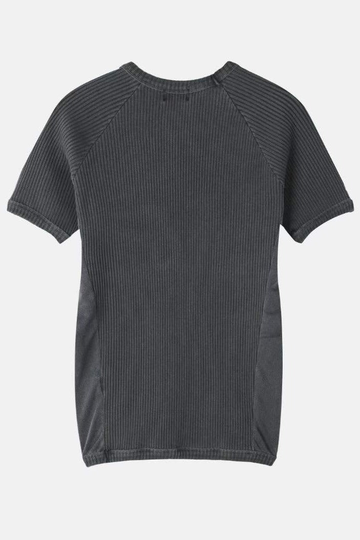 羅紋收腰短袖T恤(四色)