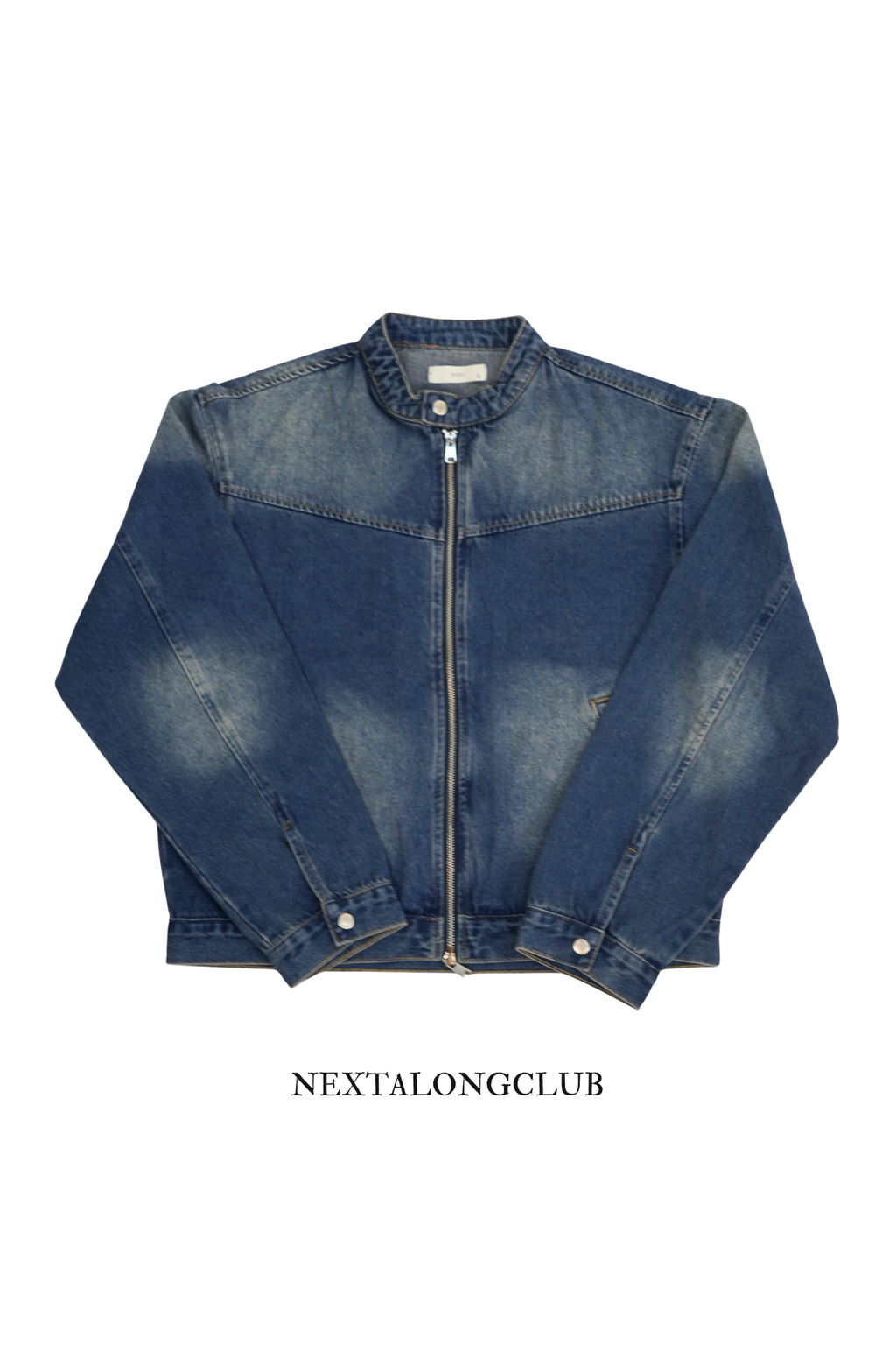 [雙拉鏈] 牛仔短版外套(兩色)